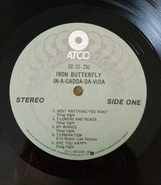 Iron Butterfly : In-A-Gadda-Da-Vida (LP,Album,Misprint,Reissue,Stereo)