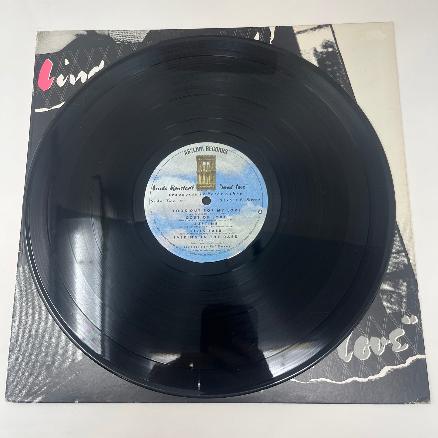 Linda Ronstadt : Mad Love (LP,Album,Stereo)