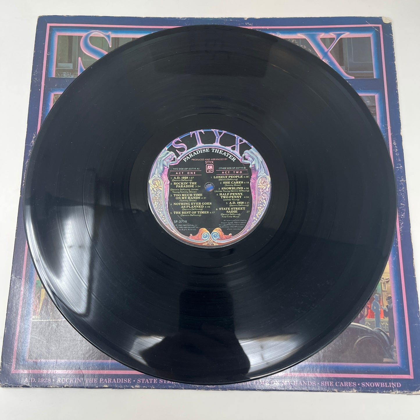 Styx : Paradise Theatre (LP,Album,Etched)