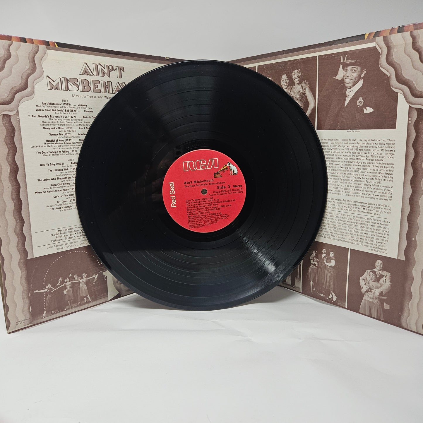 "Ain't Misbehavin'" Original Broadway Cast : Ain't Misbehavin': The New Fats Waller Musical Show (LP,Album)