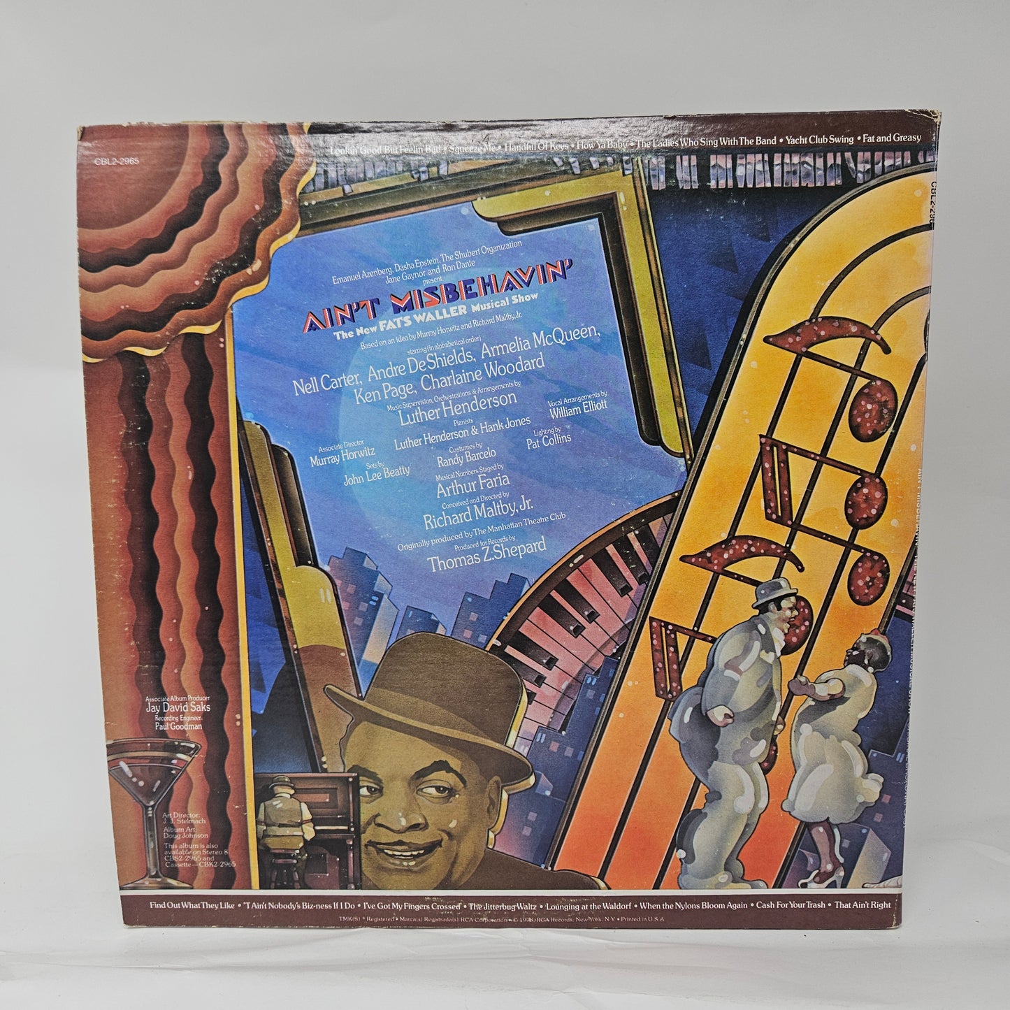 "Ain't Misbehavin'" Original Broadway Cast : Ain't Misbehavin': The New Fats Waller Musical Show (LP,Album)