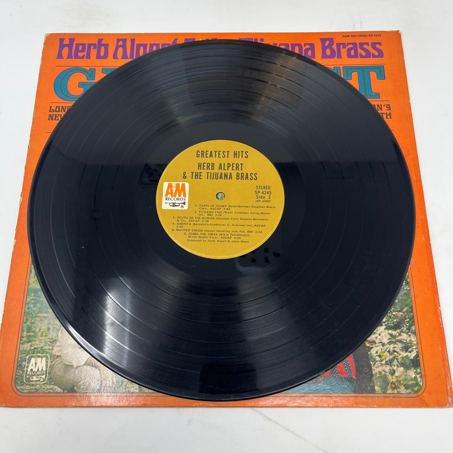 Herb Alpert & The Tijuana Brass : Greatest Hits (LP,Compilation,Stereo)
