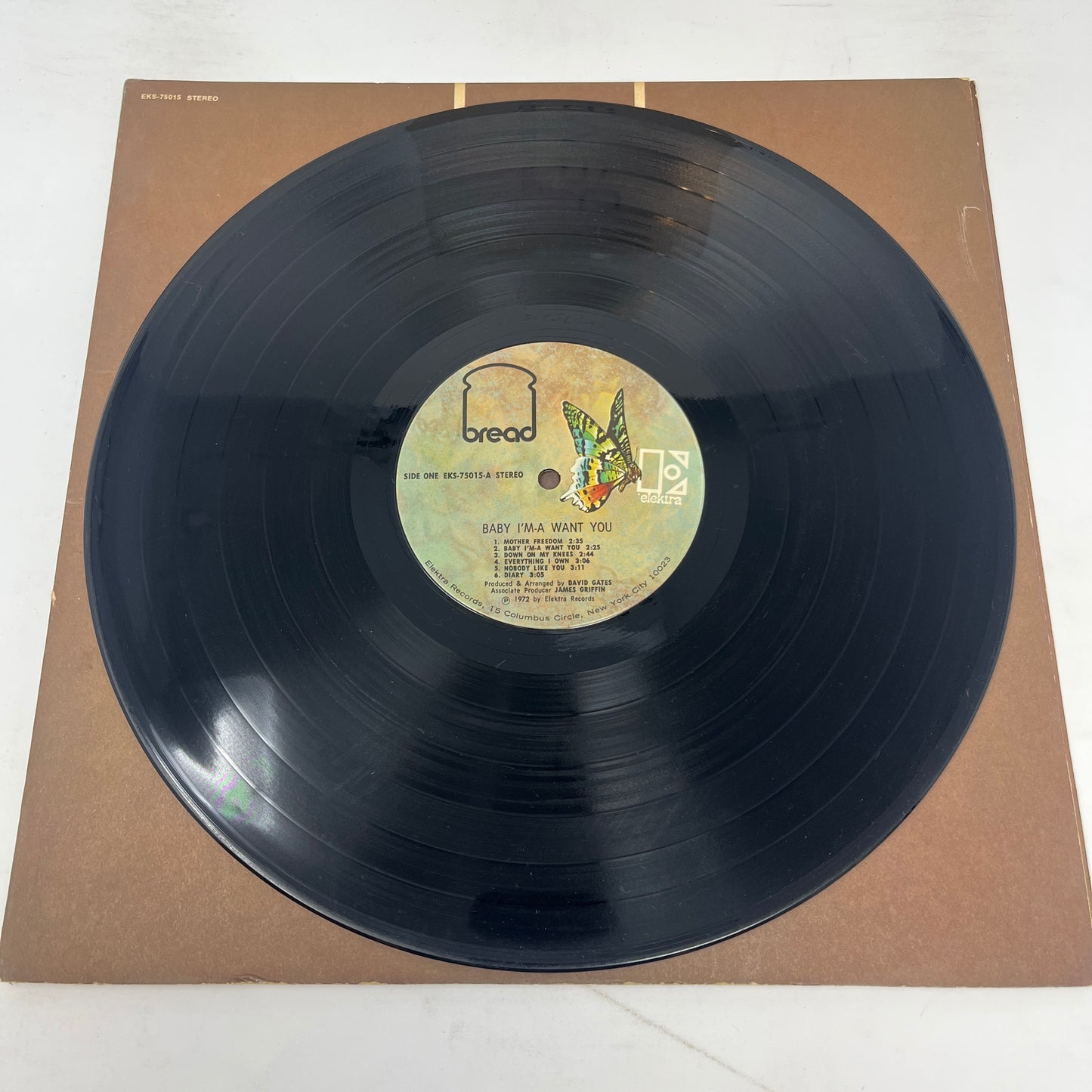 Bread : Baby I'm-A Want You (LP,Album,Stereo)