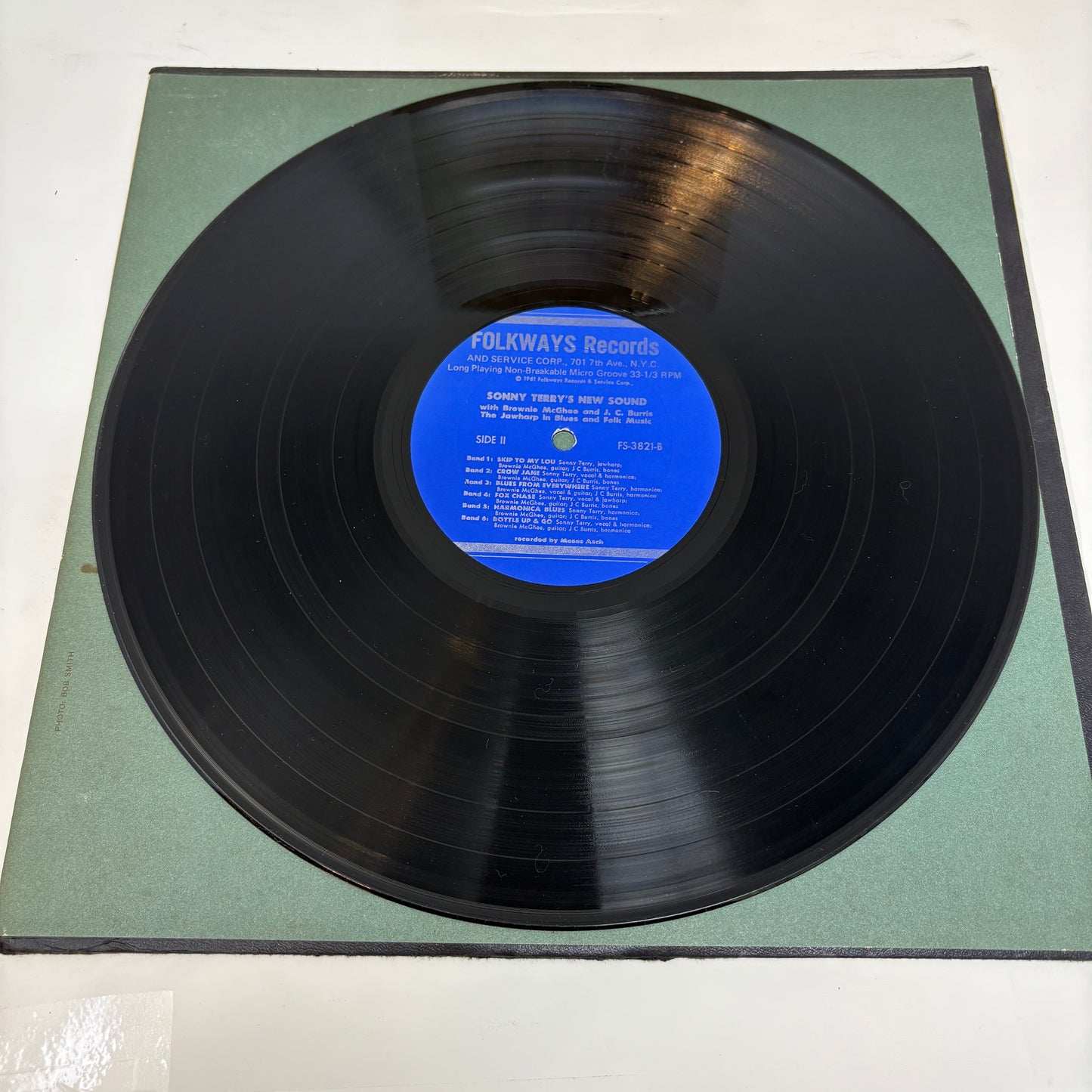 Sonny Terry With Brownie McGhee & J.C. Burris : Sonny Terry's New Sound: The Jawharp In Blues & Folk Music (LP,Album,Repress)