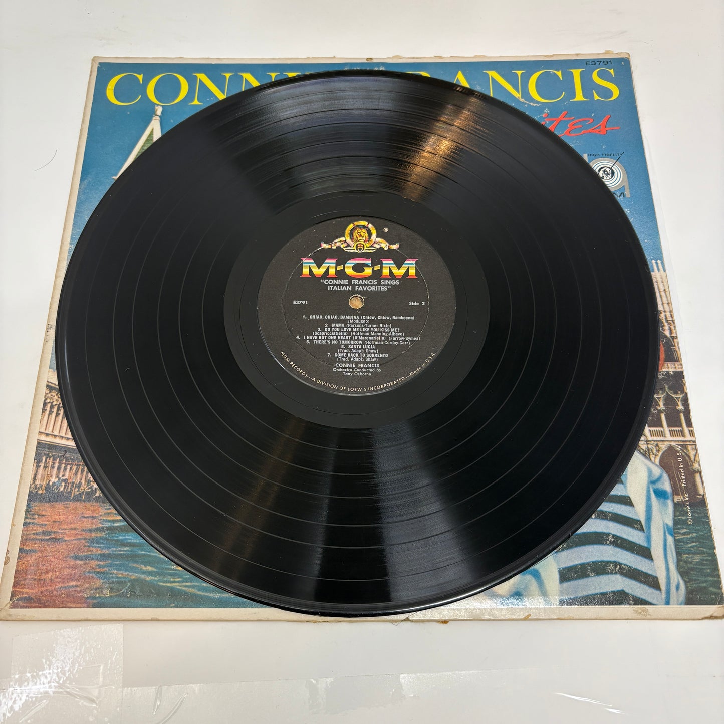 Connie Francis : Sings Italian Favorites (LP,Album,Mono)