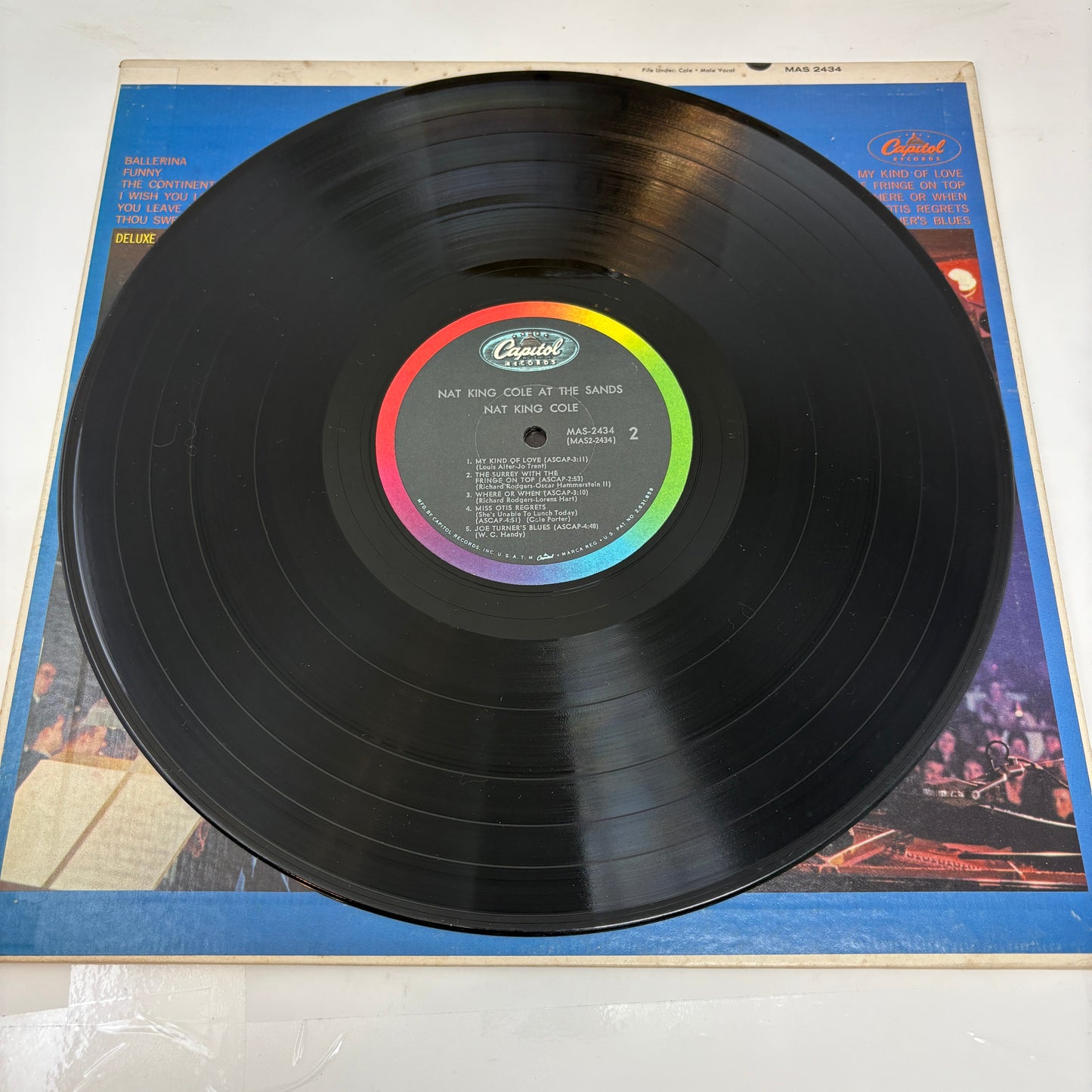 Nat King Cole : Nat King Cole At The Sands (LP,Album,Stereo)