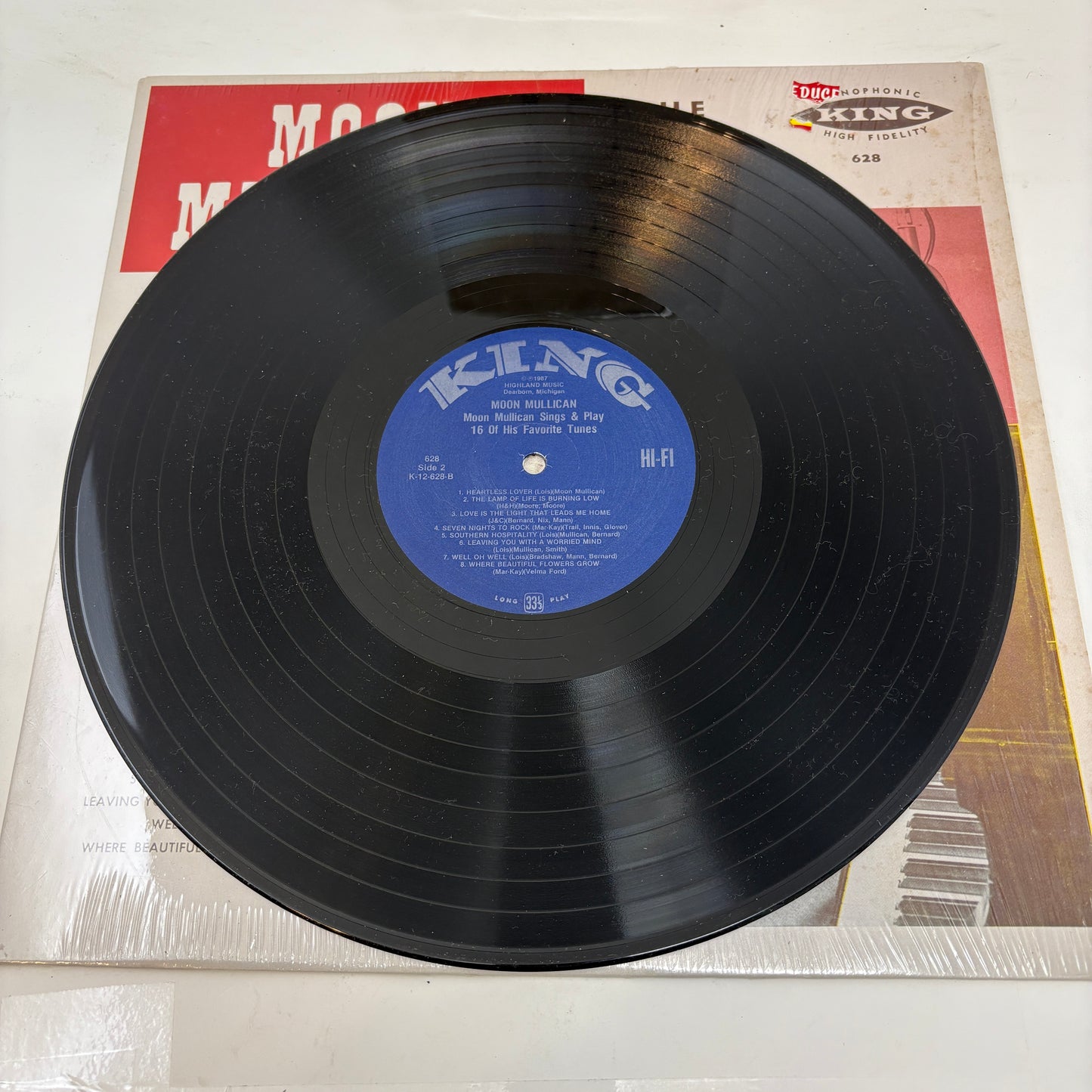 Moon Mullican : Moon Mullican Sings And Plays 16 Of His Favorite Tunes (LP,Compilation,Reissue,Mono)