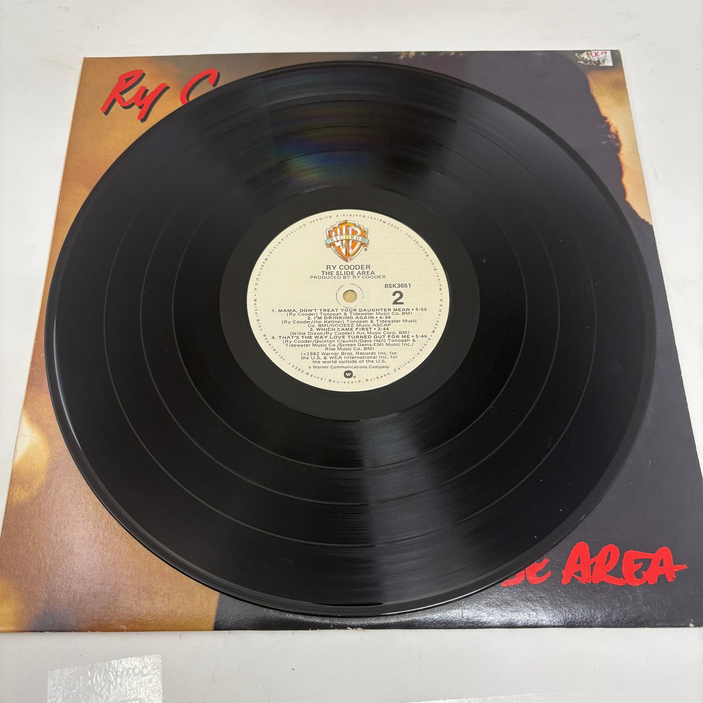 Ry Cooder : The Slide Area (LP,Album)