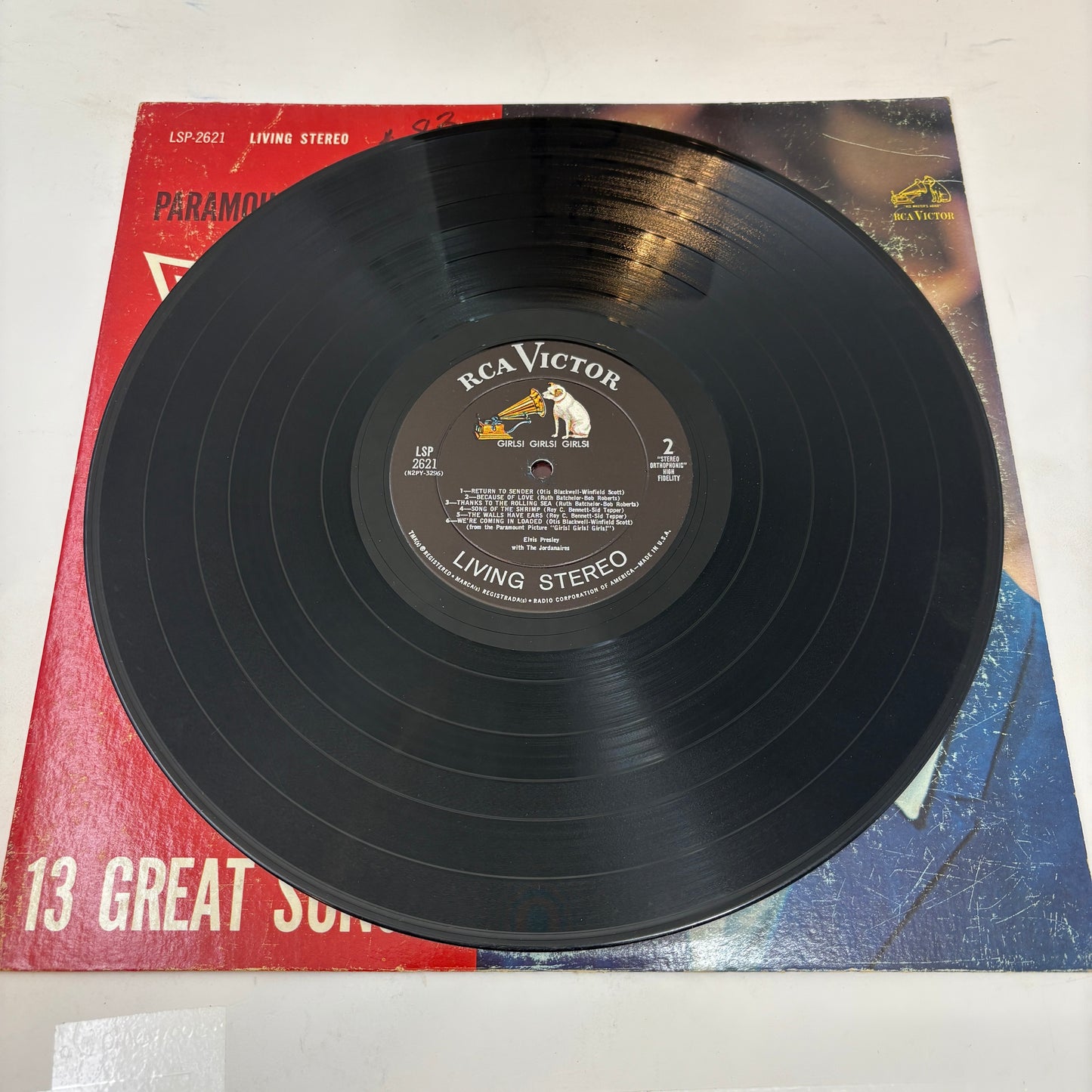 Elvis Presley : Girls! Girls! Girls! (LP,Album,Stereo)