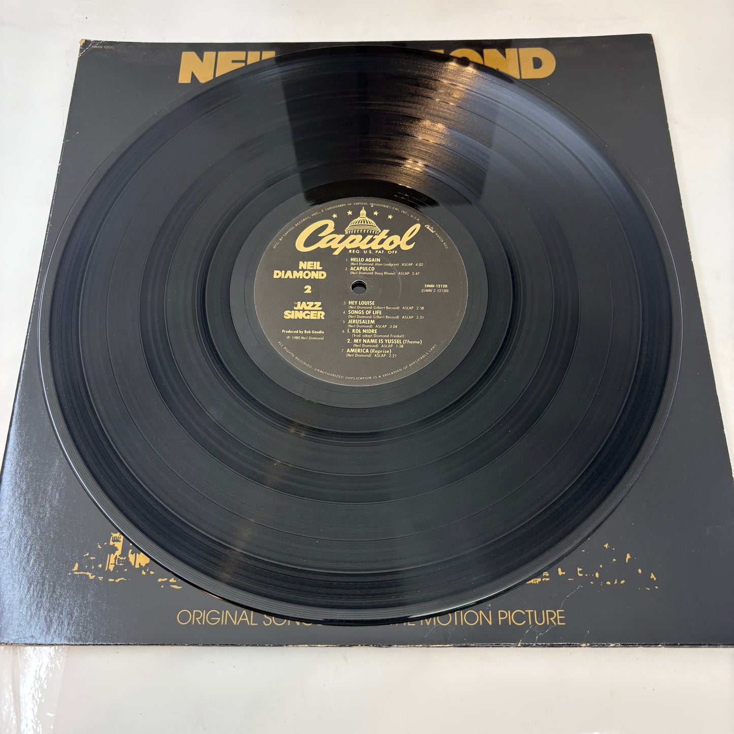 Neil Diamond : The Jazz Singer (Original Songs From The Motion Picture) (LP,Album,Stereo)