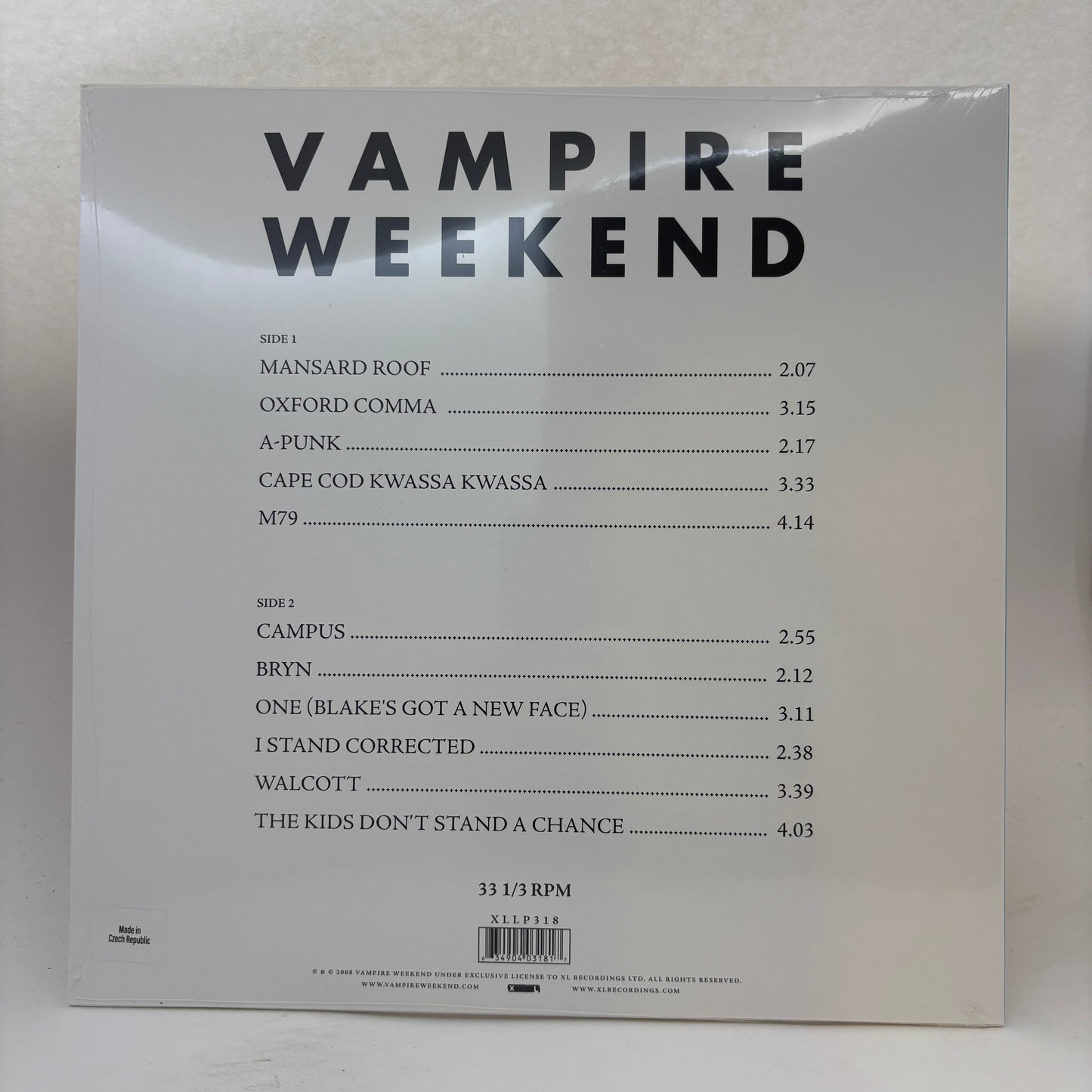 Vampire Weekend : Vampire Weekend (LP,Album,Stereo)