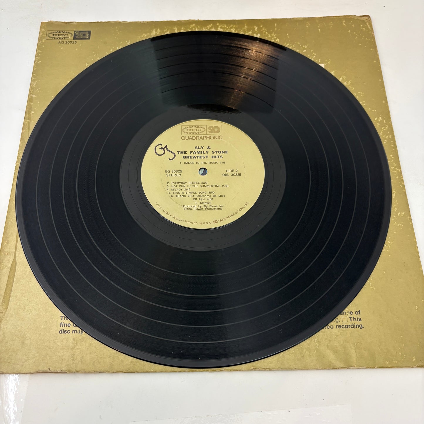 Sly & The Family Stone : Greatest Hits (LP,Compilation,Quadraphonic)