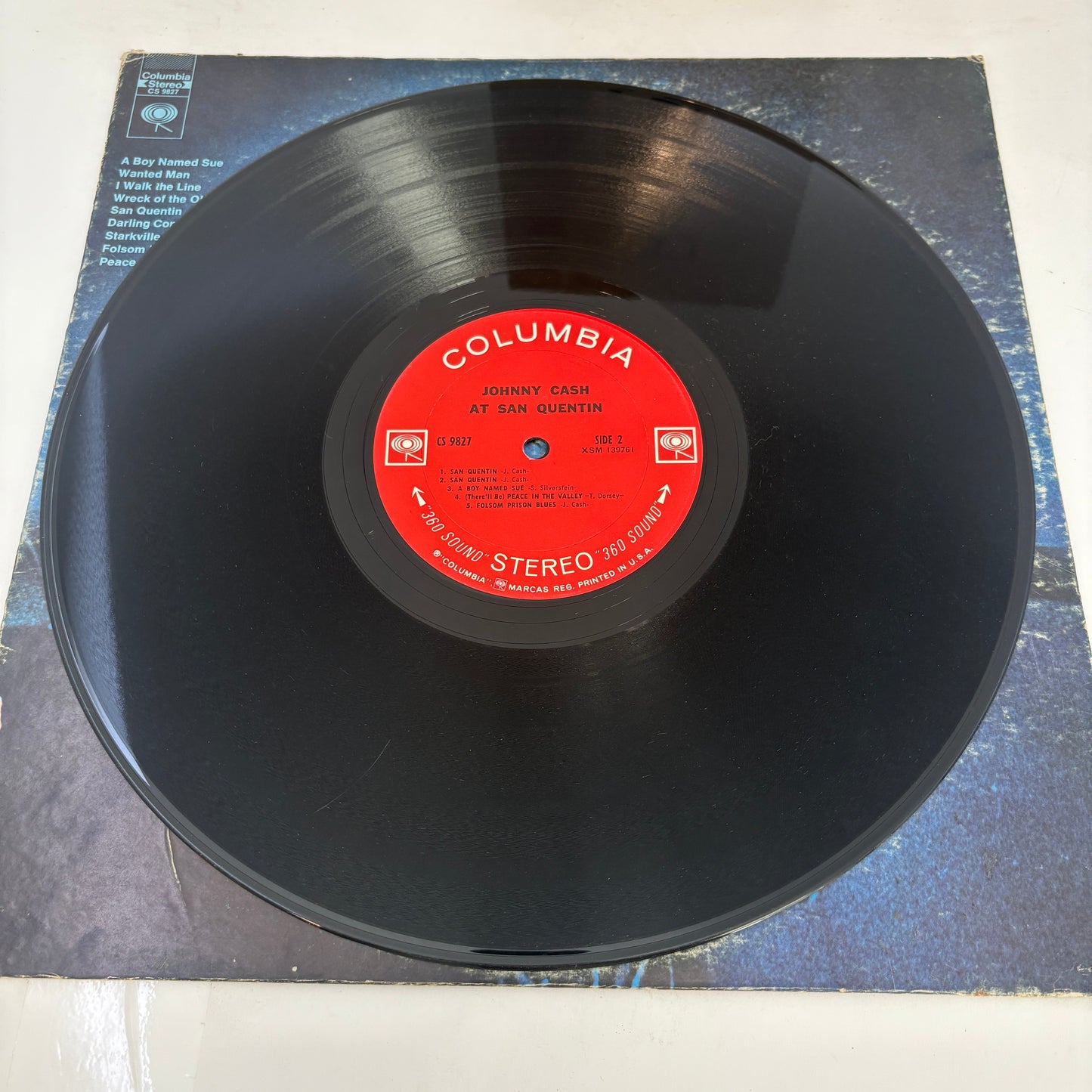 Johnny Cash : Johnny Cash At San Quentin (LP,Album,Stereo)