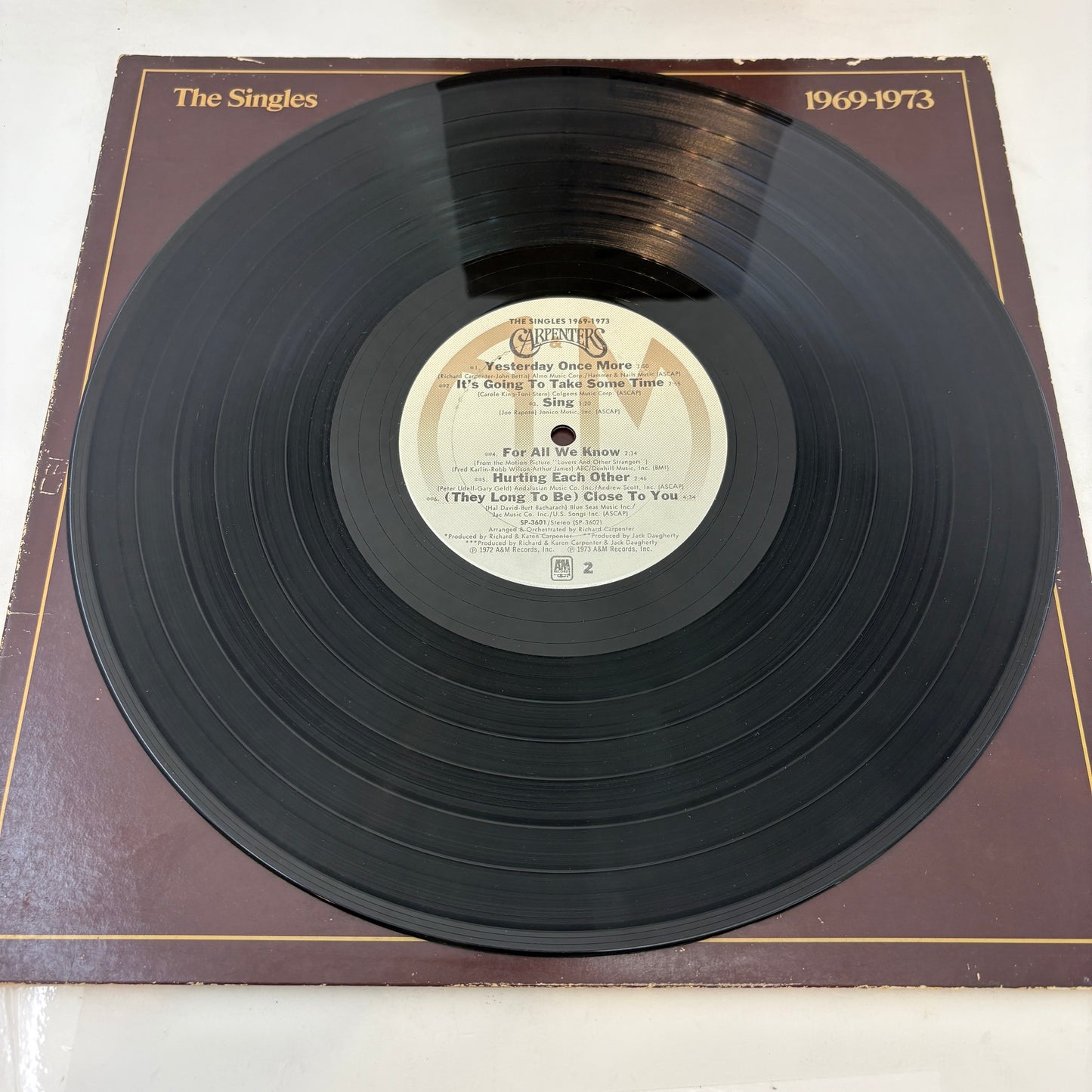 Carpenters : The Singles 1969-1973 (LP,Compilation,Reissue,Club Edition,Album)