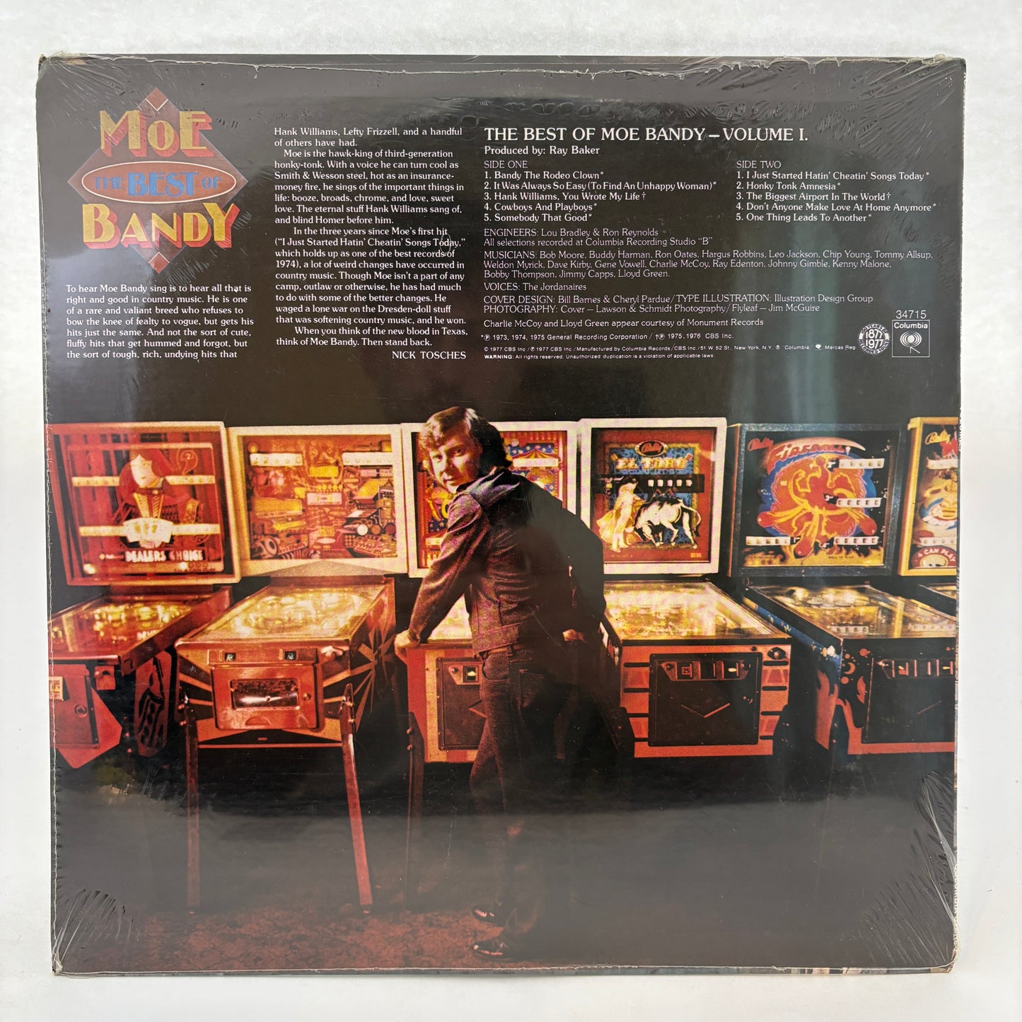 Moe Bandy : The Best Of Moe Bandy, Volume I (LP,Compilation,Repress,Stereo)