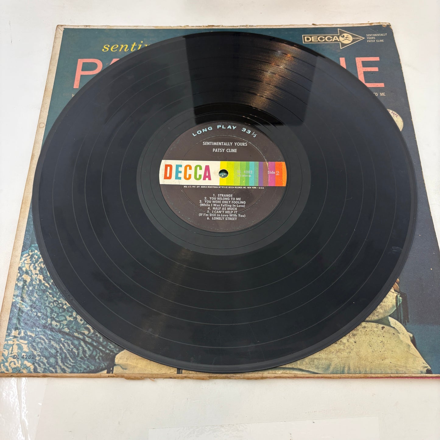 Patsy Cline : Sentimentally Yours (LP,Album,Mono)