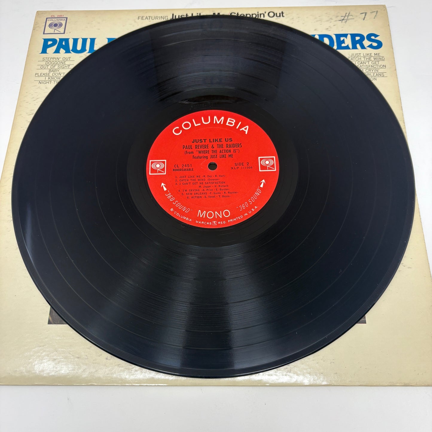 Paul Revere & The Raiders : Just Like Us! (LP,Album,Mono)