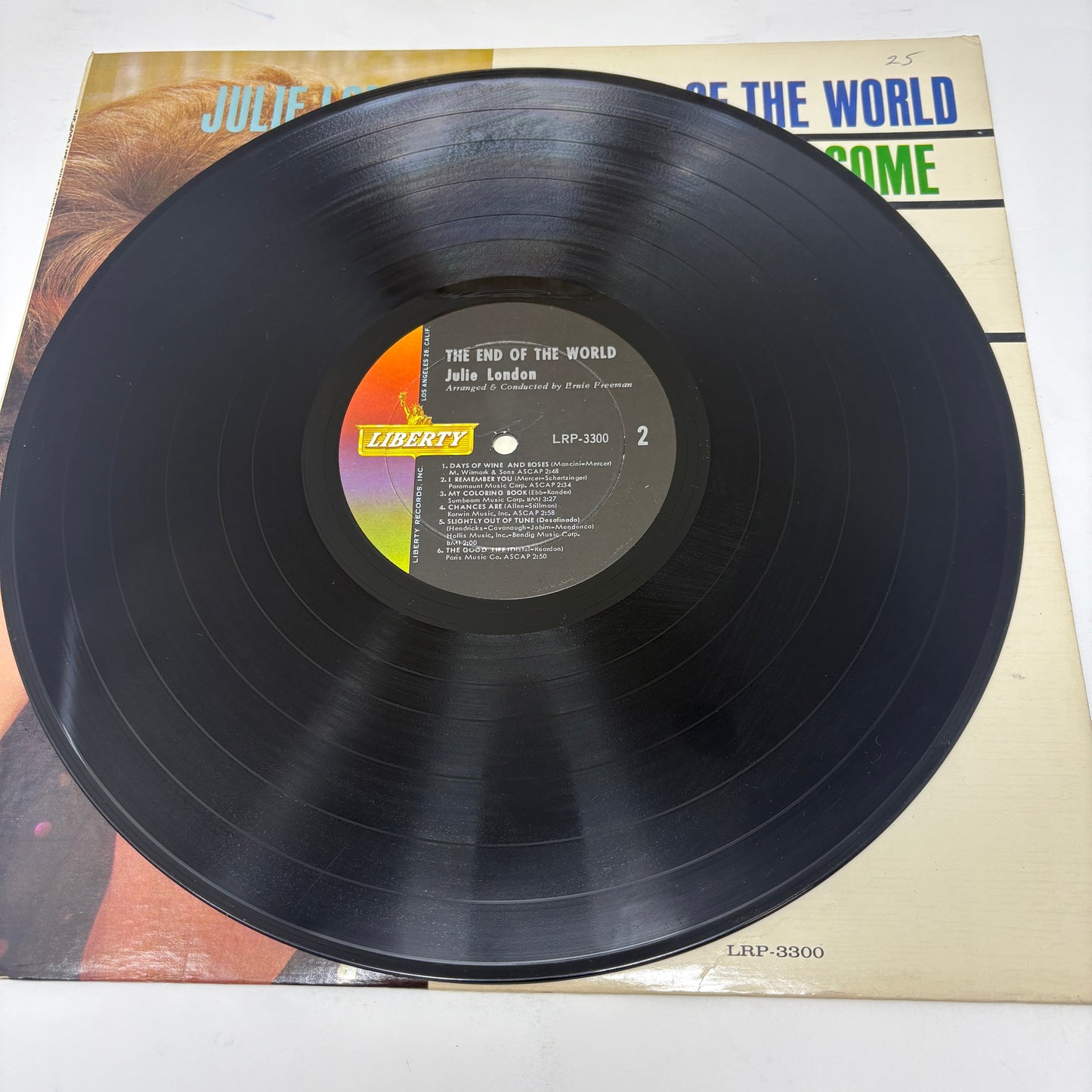Julie London : The End Of The World (LP,Album,Mono)