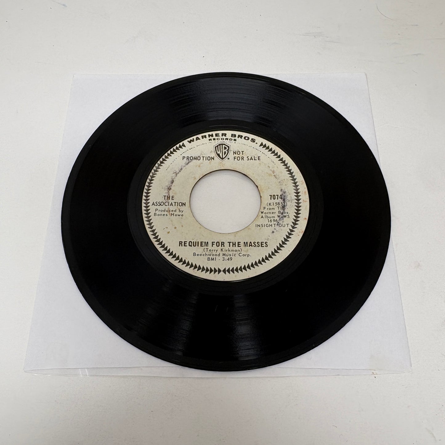 The Association (2) : Never My Love (7",45 RPM,Promo)