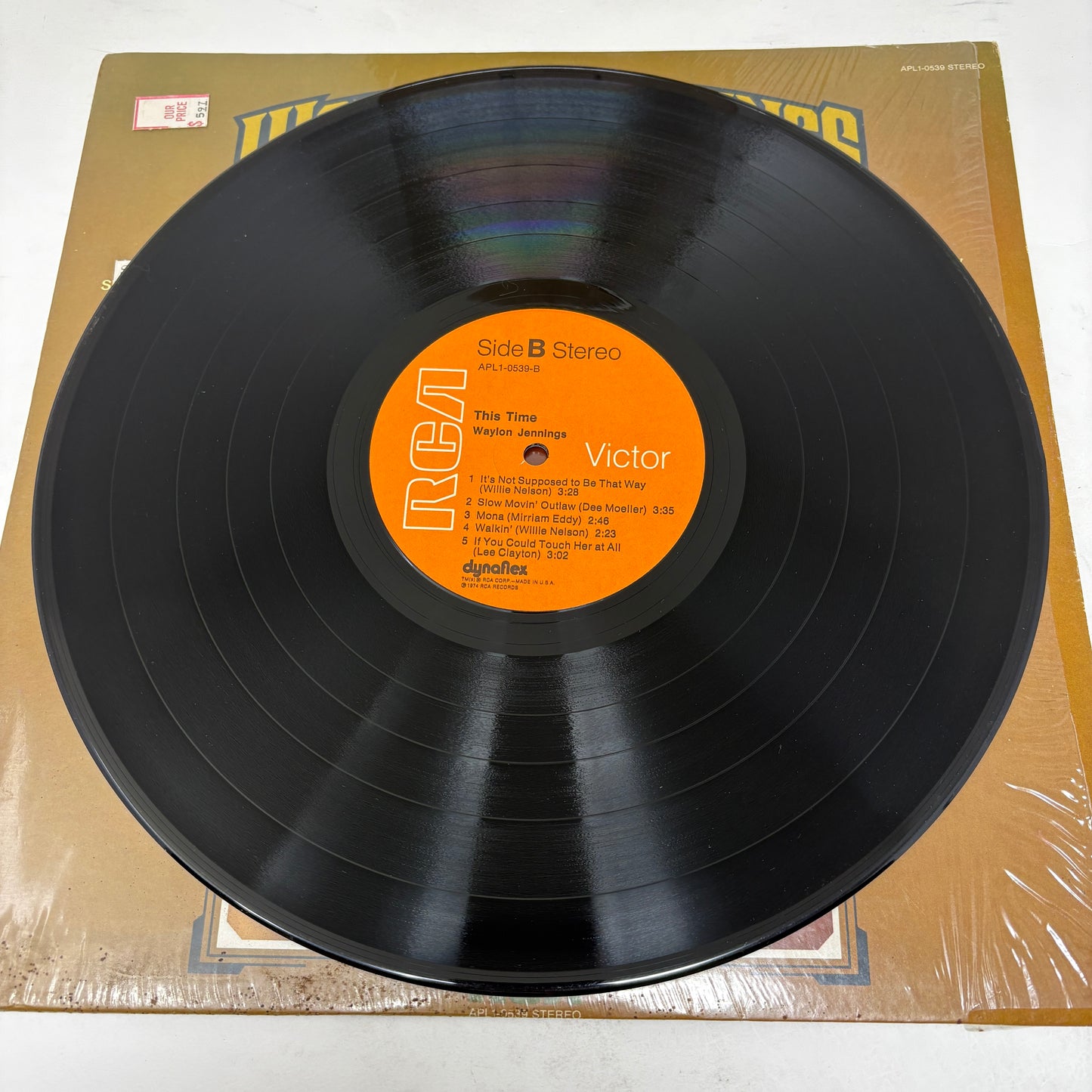 Waylon Jennings : This Time (LP,Album,Reissue)