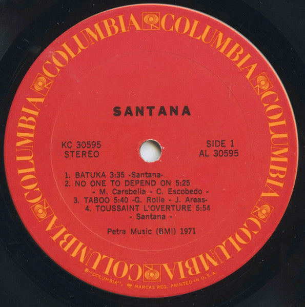 Santana : Santana (LP,Album,Stereo)