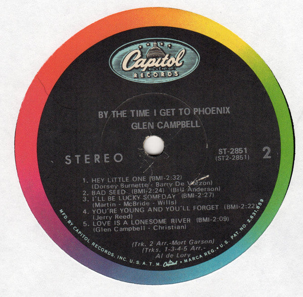 Glen Campbell : By The Time I Get To Phoenix (LP,Album,Stereo)