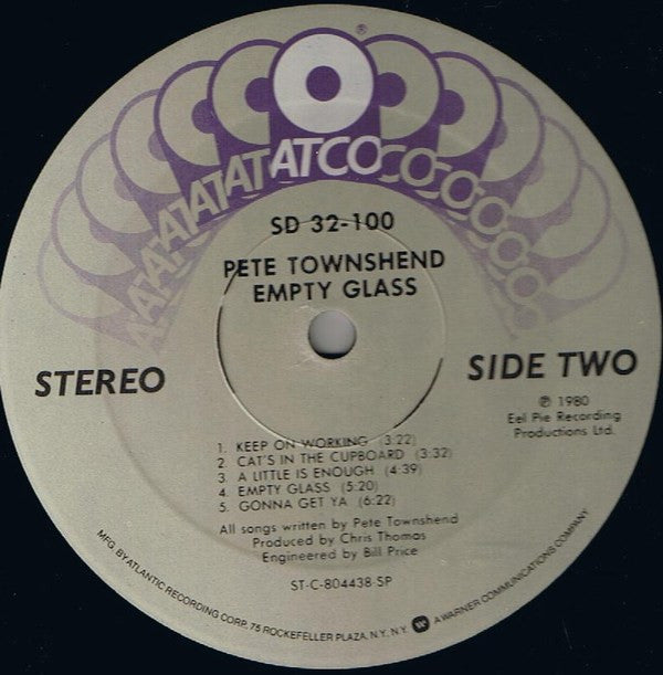 Pete Townshend : Empty Glass (LP,Album)