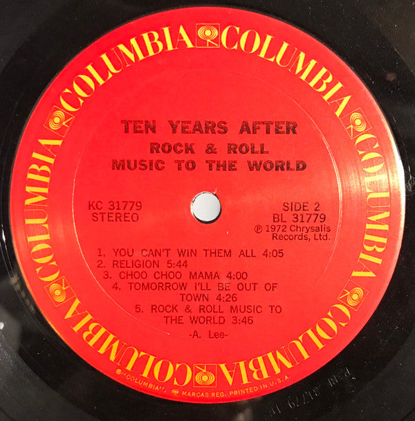 Ten Years After : Rock & Roll Music To The World (LP,Album)