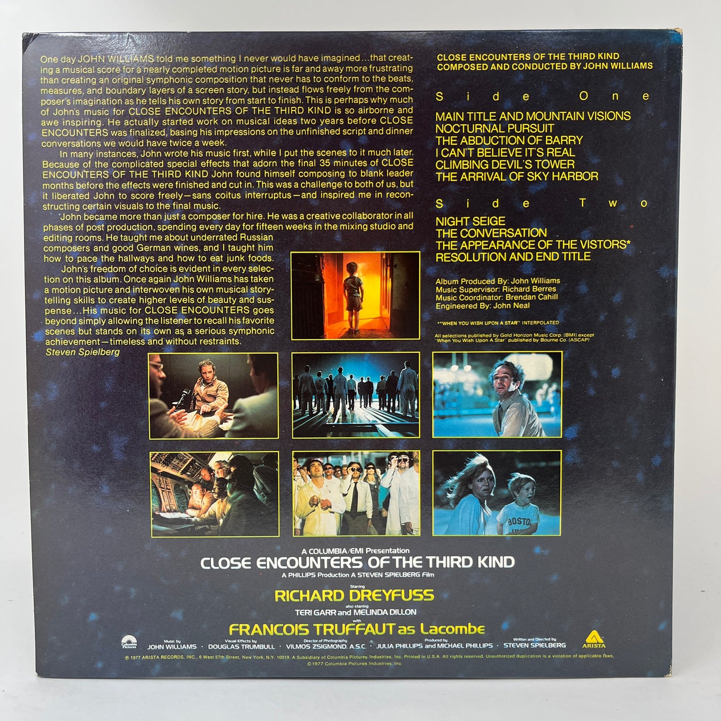John Williams (4) : Close Encounters Of The Third Kind (Original Motion Picture Soundtrack) (LP,Album)