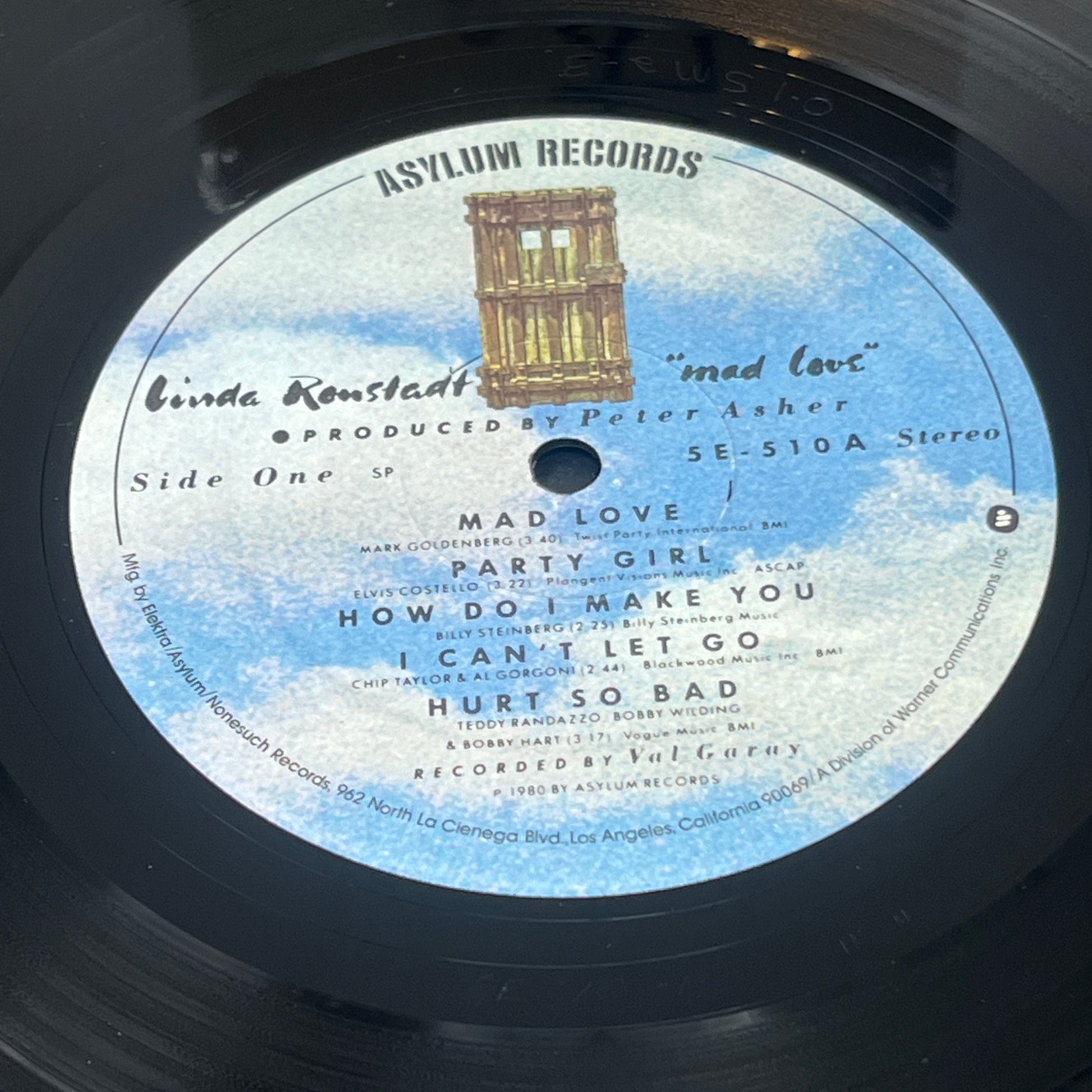 Linda Ronstadt : Mad Love (LP,Album,Stereo)