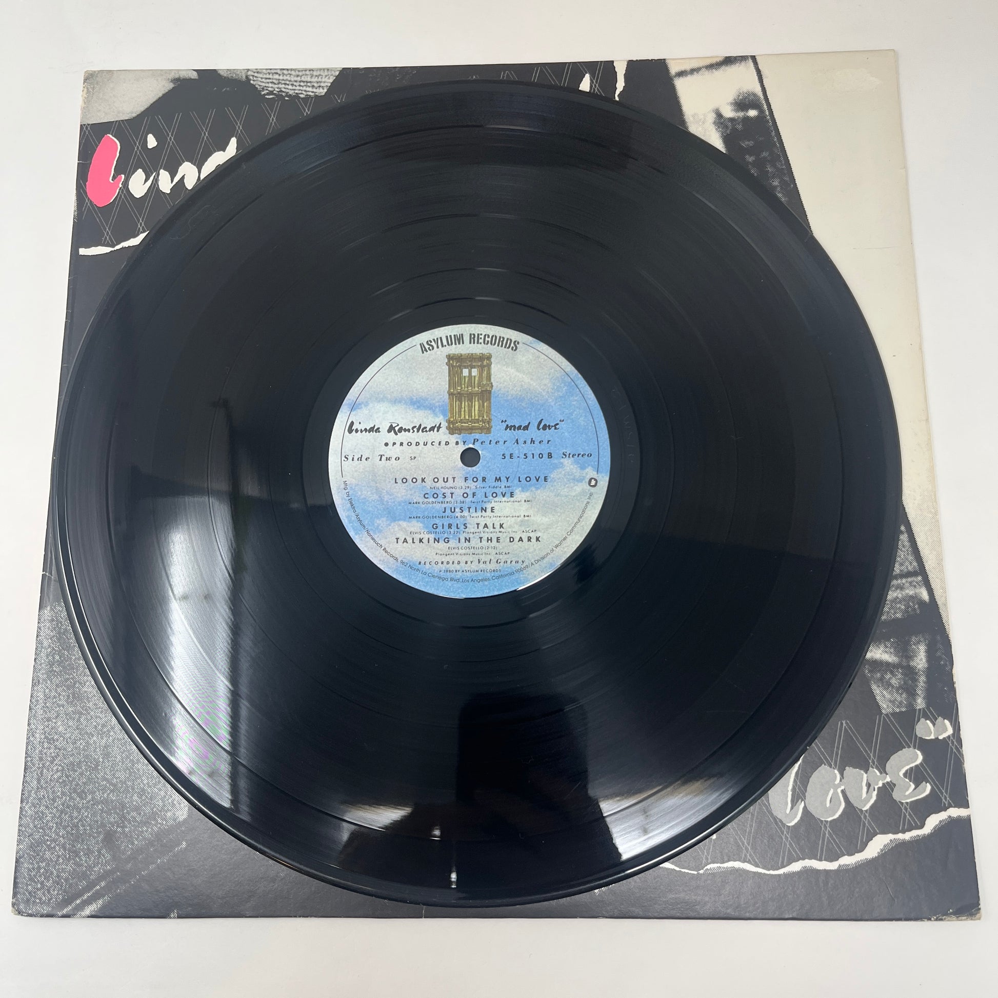 Linda Ronstadt : Mad Love (LP,Album,Stereo)