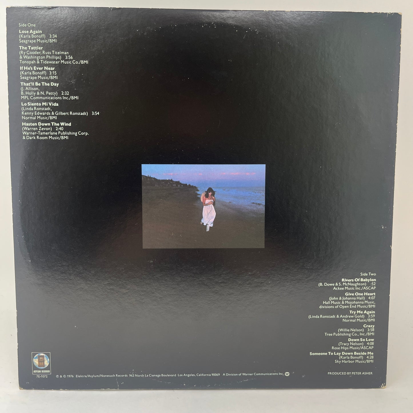 Linda Ronstadt : Hasten Down The Wind (LP,Album,Stereo)