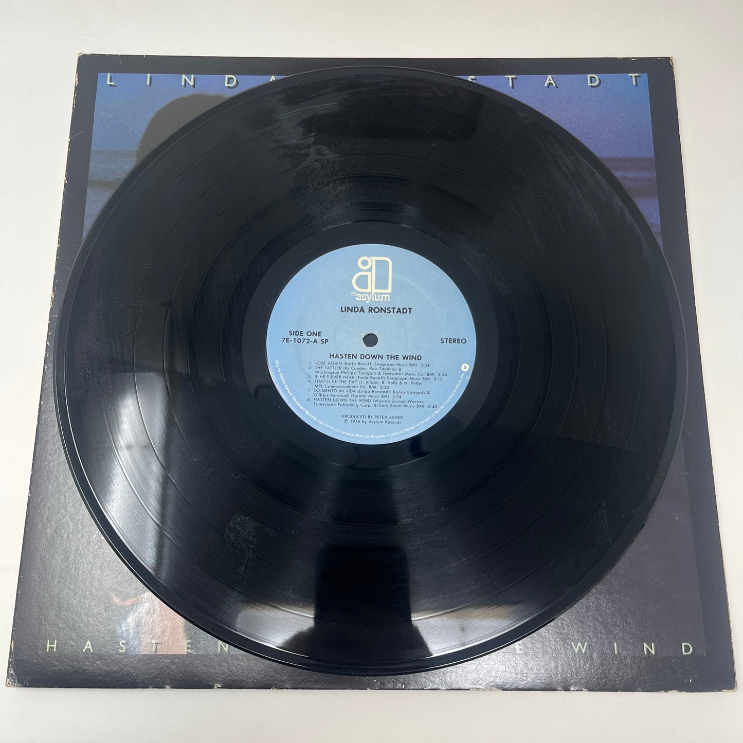 Linda Ronstadt : Hasten Down The Wind (LP,Album,Stereo)