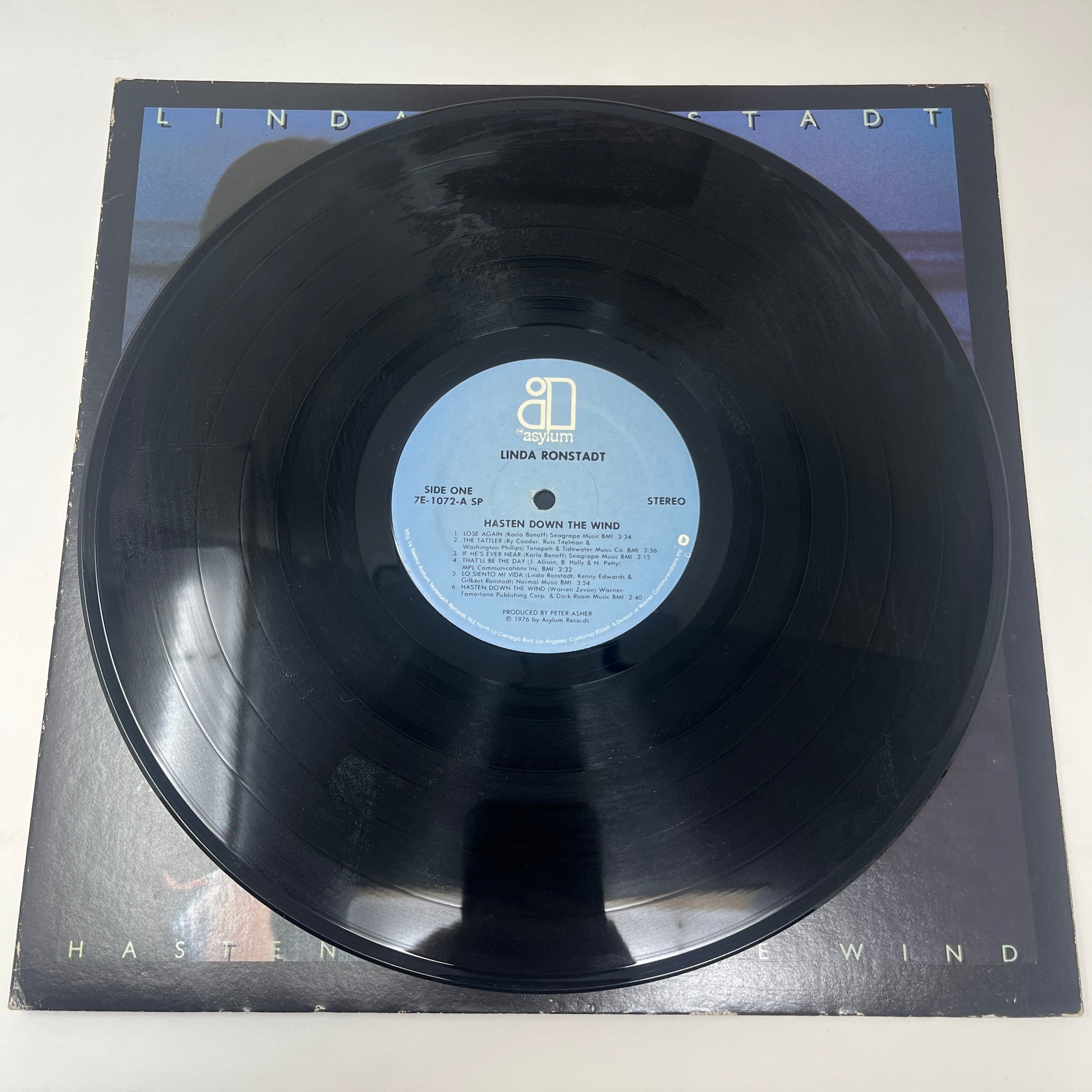 Linda Ronstadt : Hasten Down The Wind (LP,Album,Stereo)