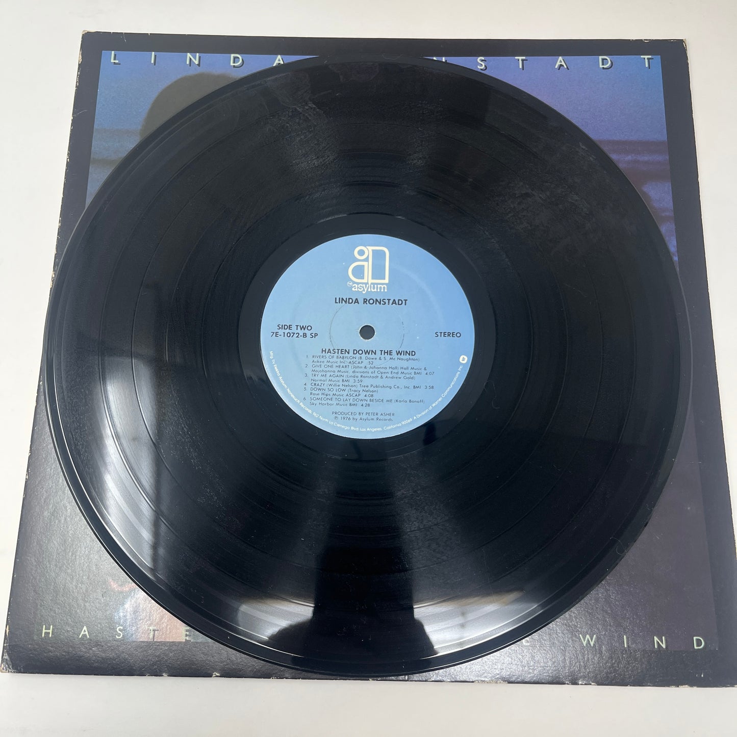 Linda Ronstadt : Hasten Down The Wind (LP,Album,Stereo)