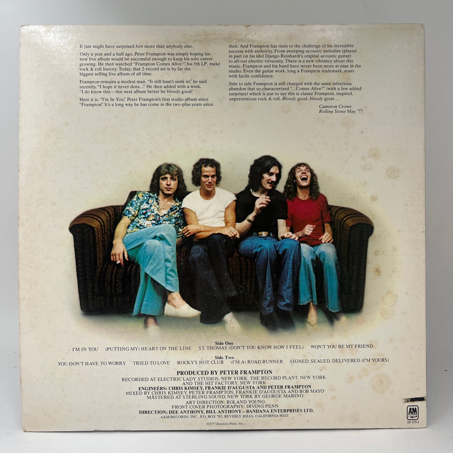 Peter Frampton : I'm In You (LP,Album,Stereo)