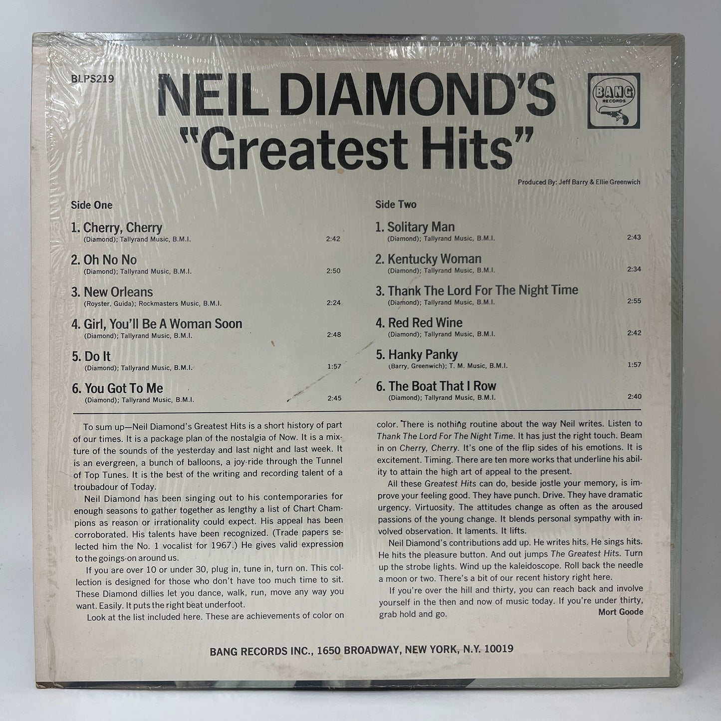 Neil Diamond : Neil Diamond's Greatest Hits (LP,Compilation,Reissue,Stereo)