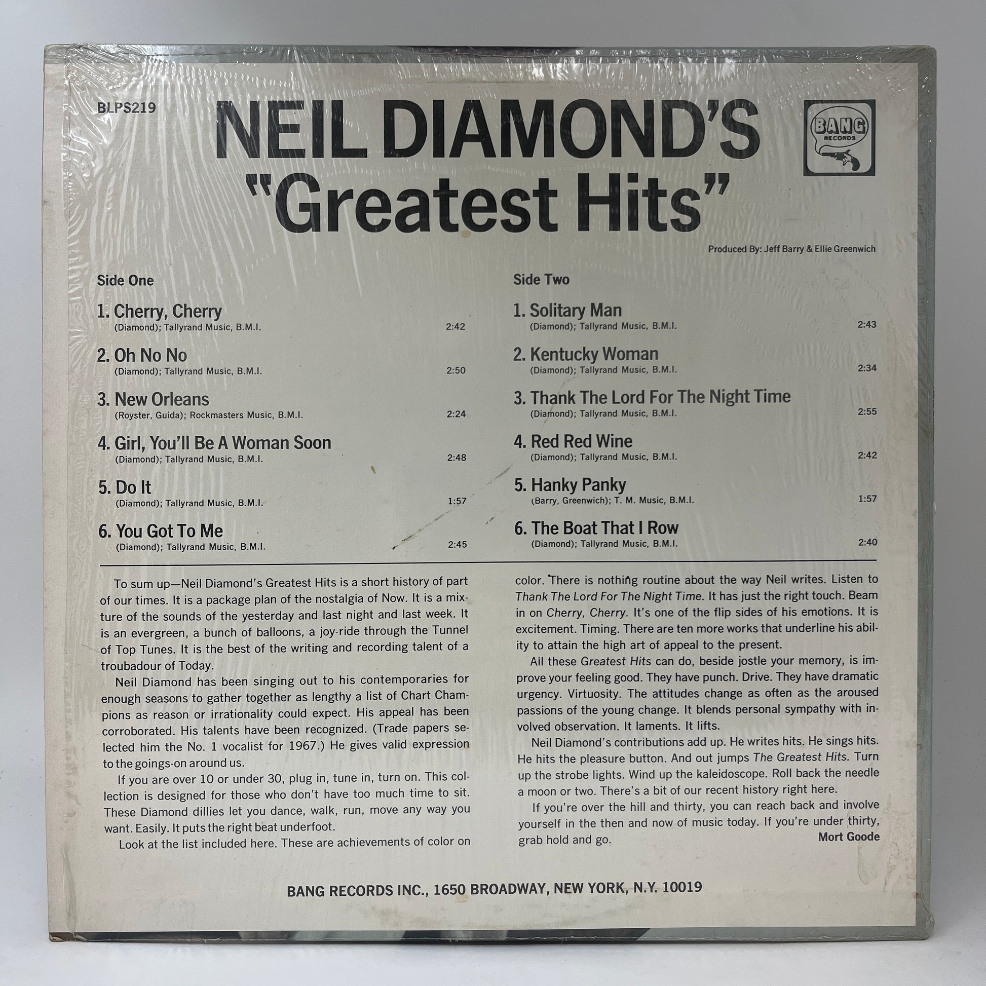 Neil Diamond : Neil Diamond's Greatest Hits (LP,Compilation,Reissue,Stereo)