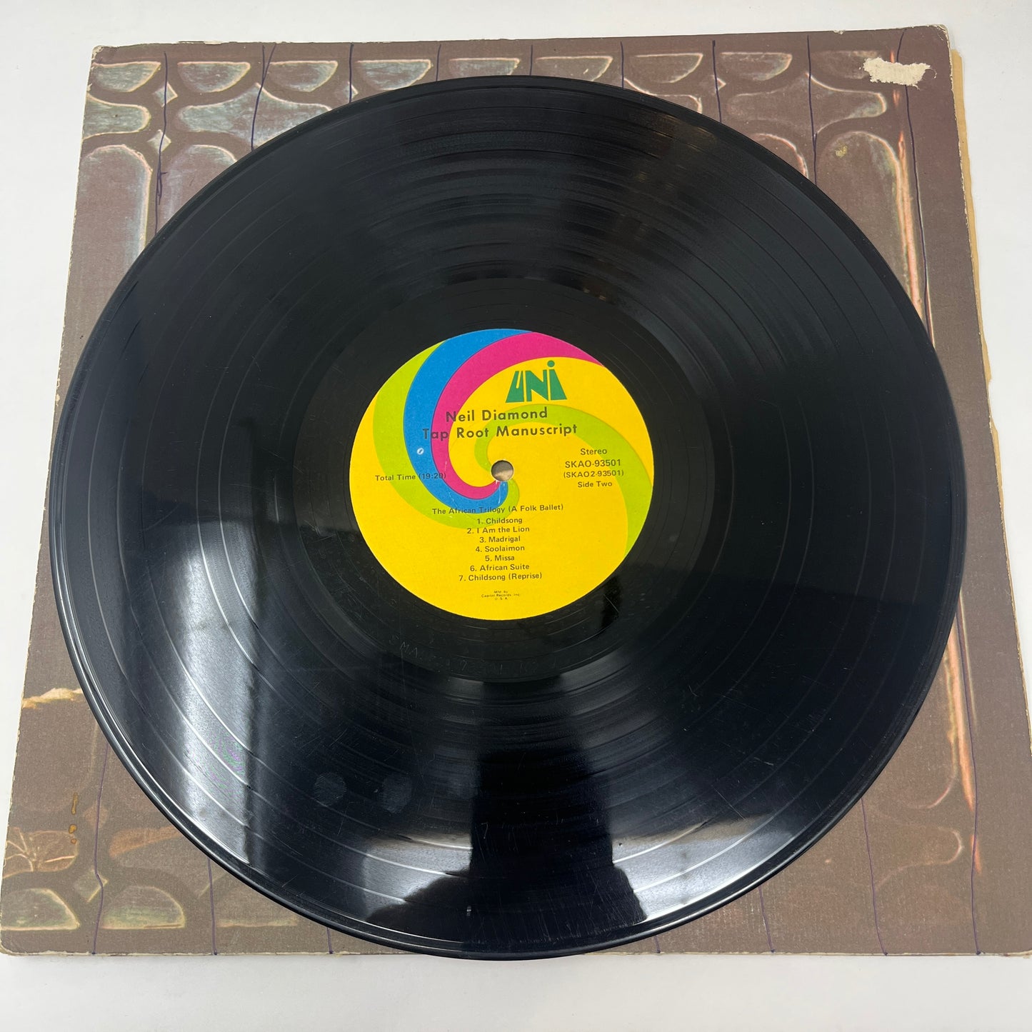 Neil Diamond : Tap Root Manuscript (LP,Album,Club Edition,Stereo)