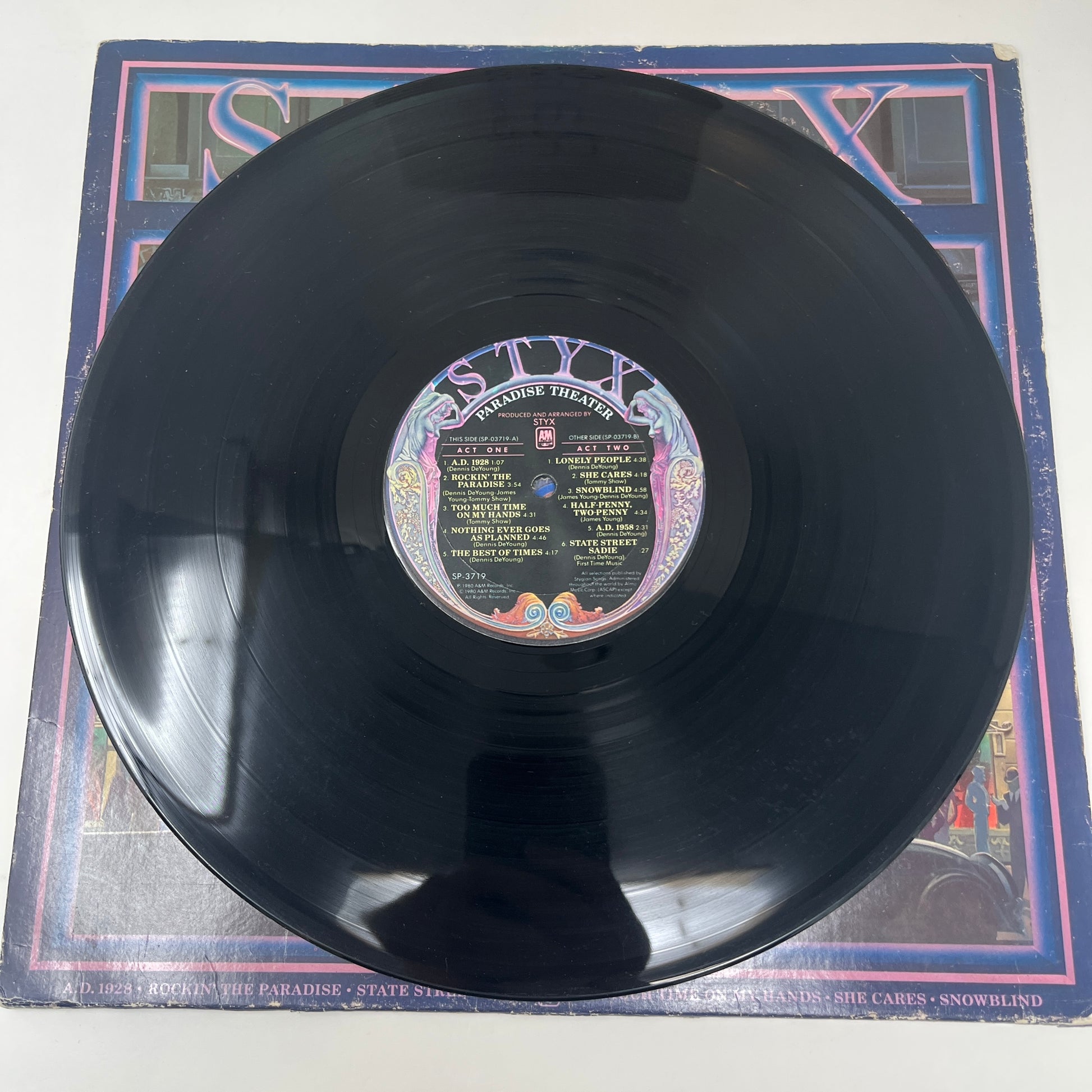 Styx : Paradise Theatre (LP,Album,Etched)