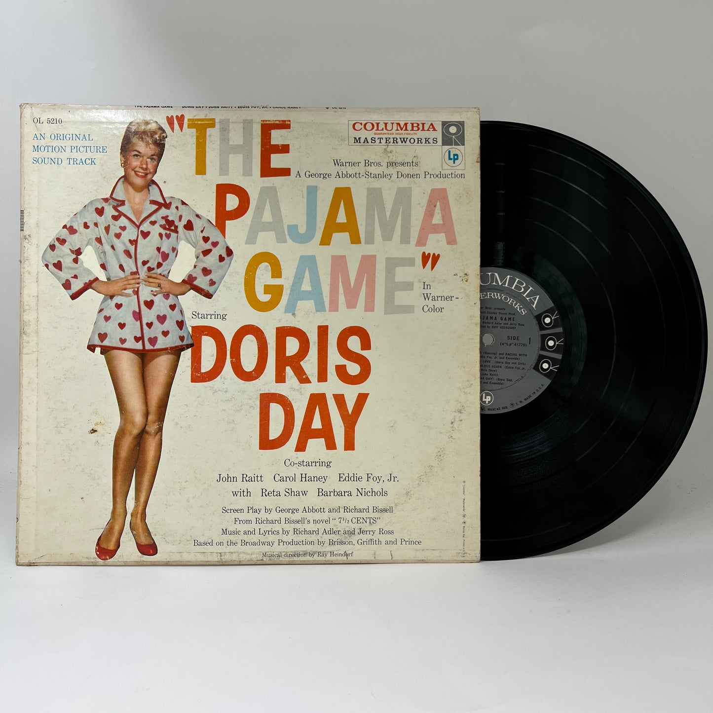Doris Day, John Raitt, Eddie Foy, Jr., Carol Haney : Original Motion Picture Sound Track "The Pajama Game" (LP,Album,Mono)