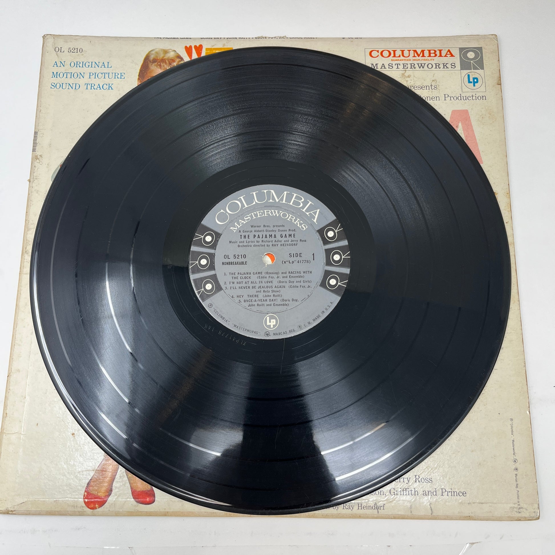 Doris Day, John Raitt, Eddie Foy, Jr., Carol Haney : Original Motion Picture Sound Track "The Pajama Game" (LP,Album,Mono)