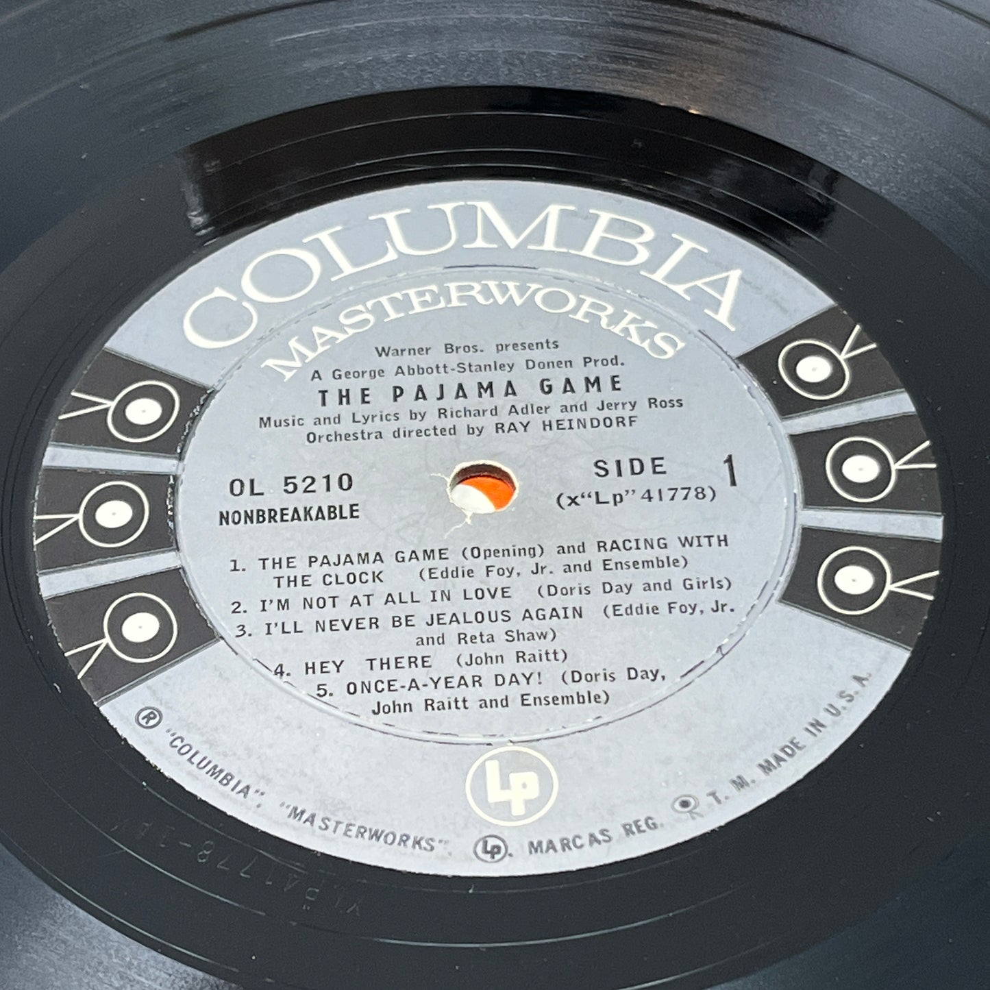 Doris Day, John Raitt, Eddie Foy, Jr., Carol Haney : Original Motion Picture Sound Track "The Pajama Game" (LP,Album,Mono)