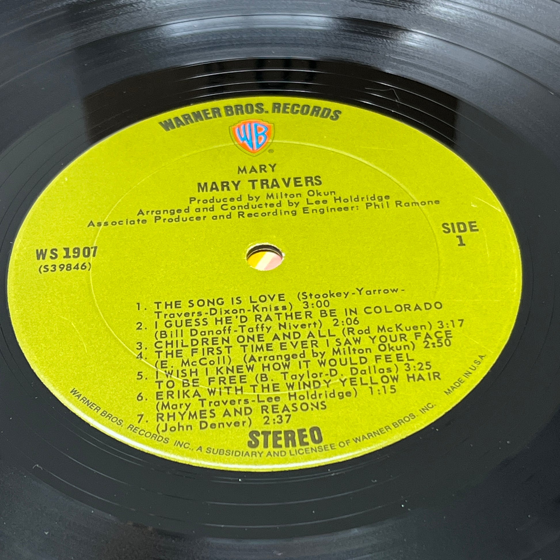 Mary Travers : Mary (LP,Album,Stereo)