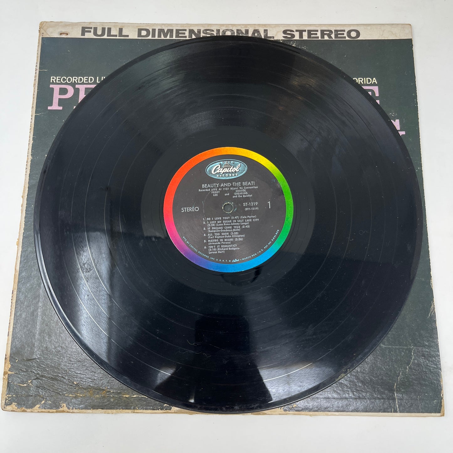 Peggy Lee / George Shearing : Beauty And The Beat! (LP,Album,Stereo)