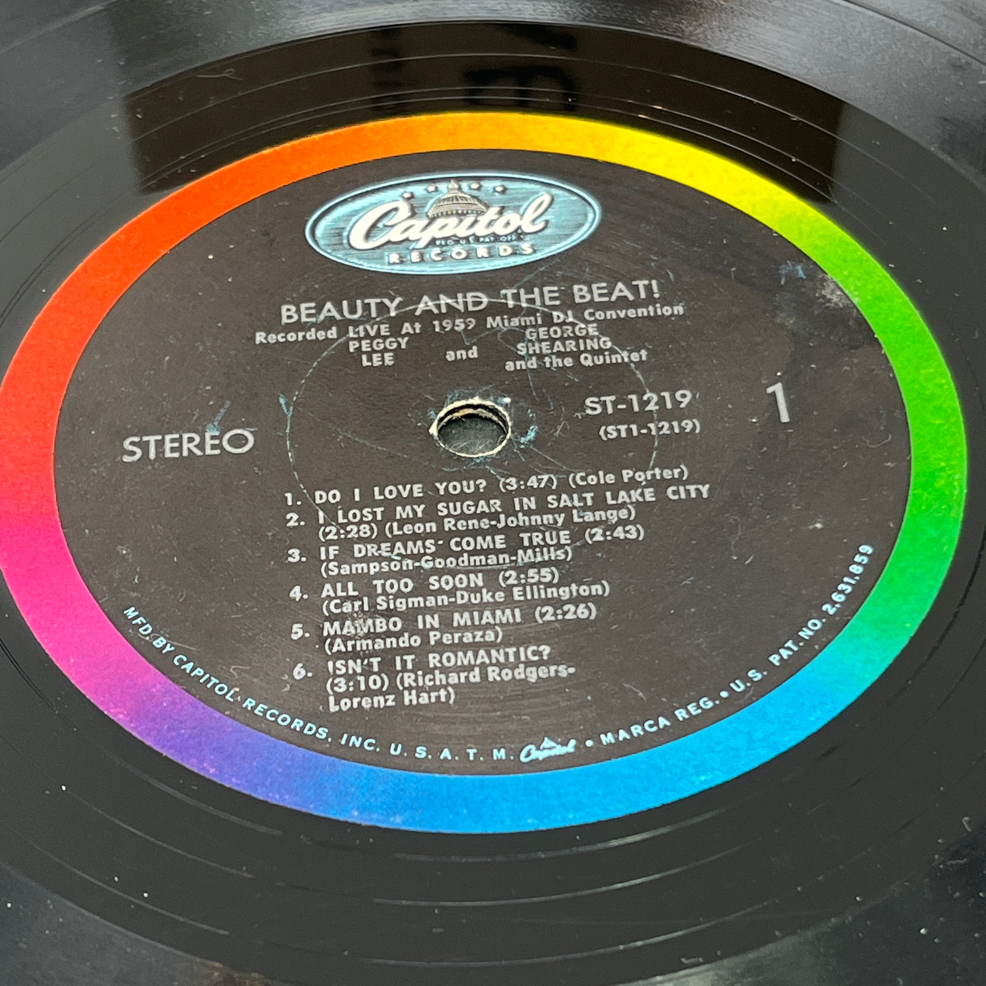 Peggy Lee / George Shearing : Beauty And The Beat! (LP,Album,Stereo)