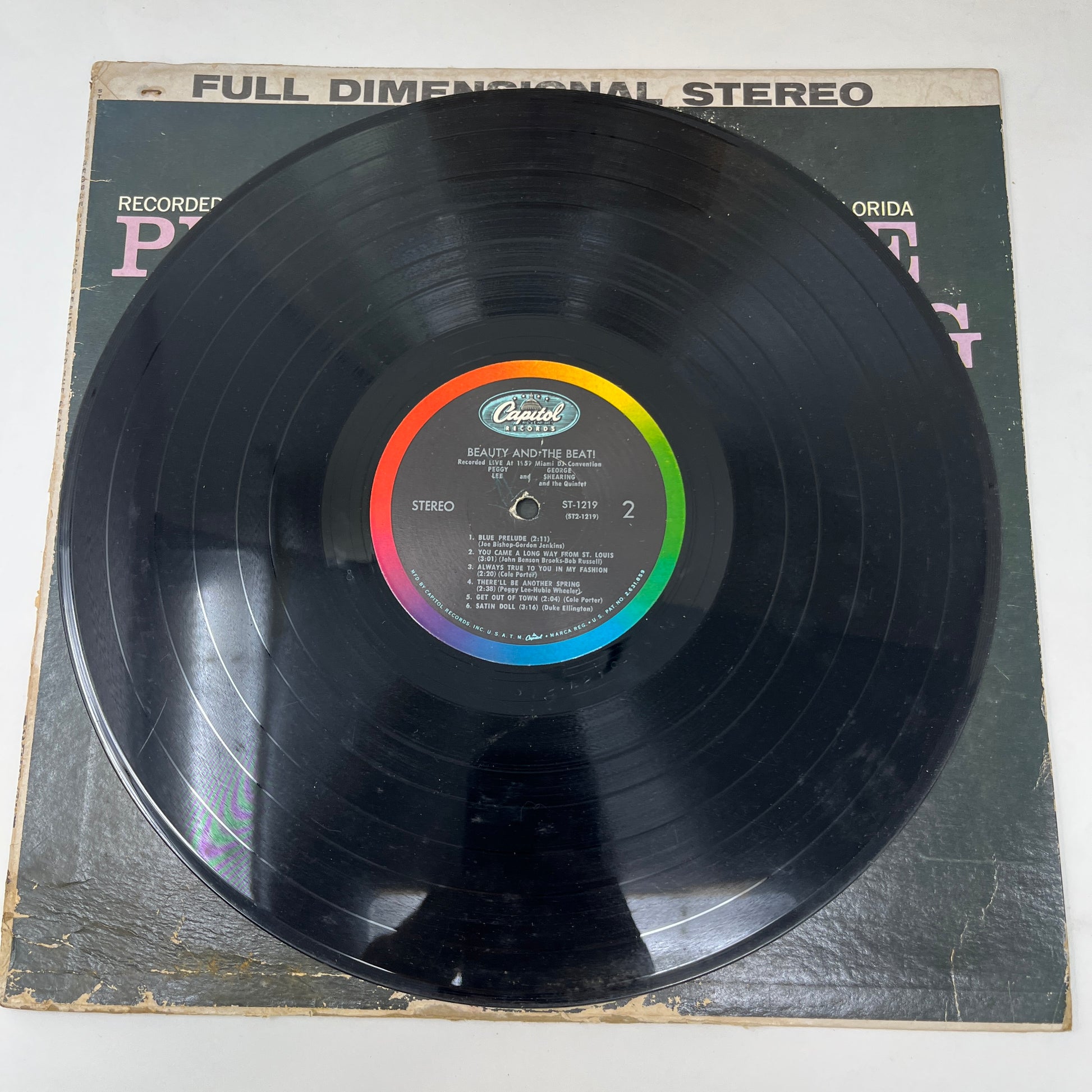 Peggy Lee / George Shearing : Beauty And The Beat! (LP,Album,Stereo)