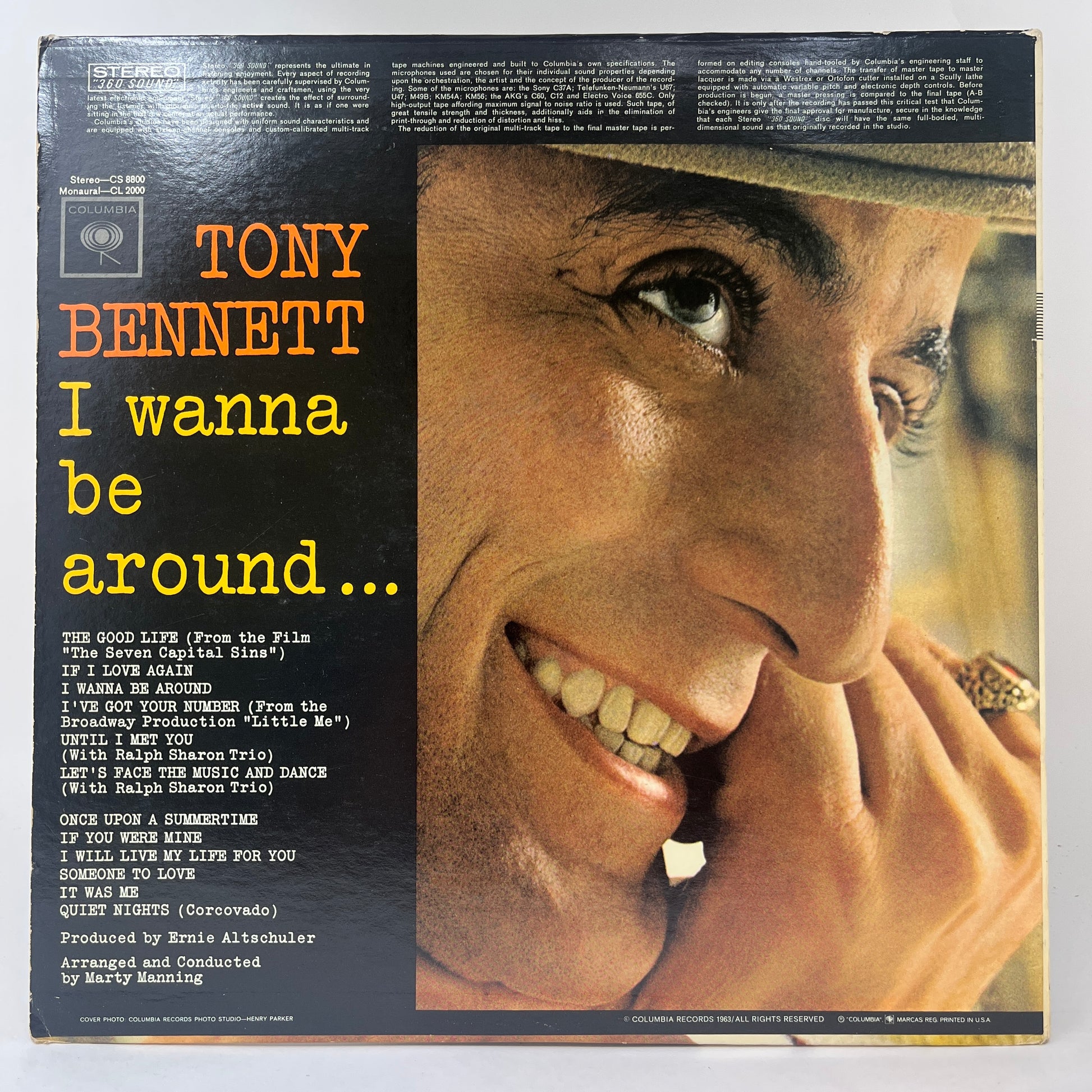Tony Bennett : I Wanna Be Around (LP,Album,Stereo)