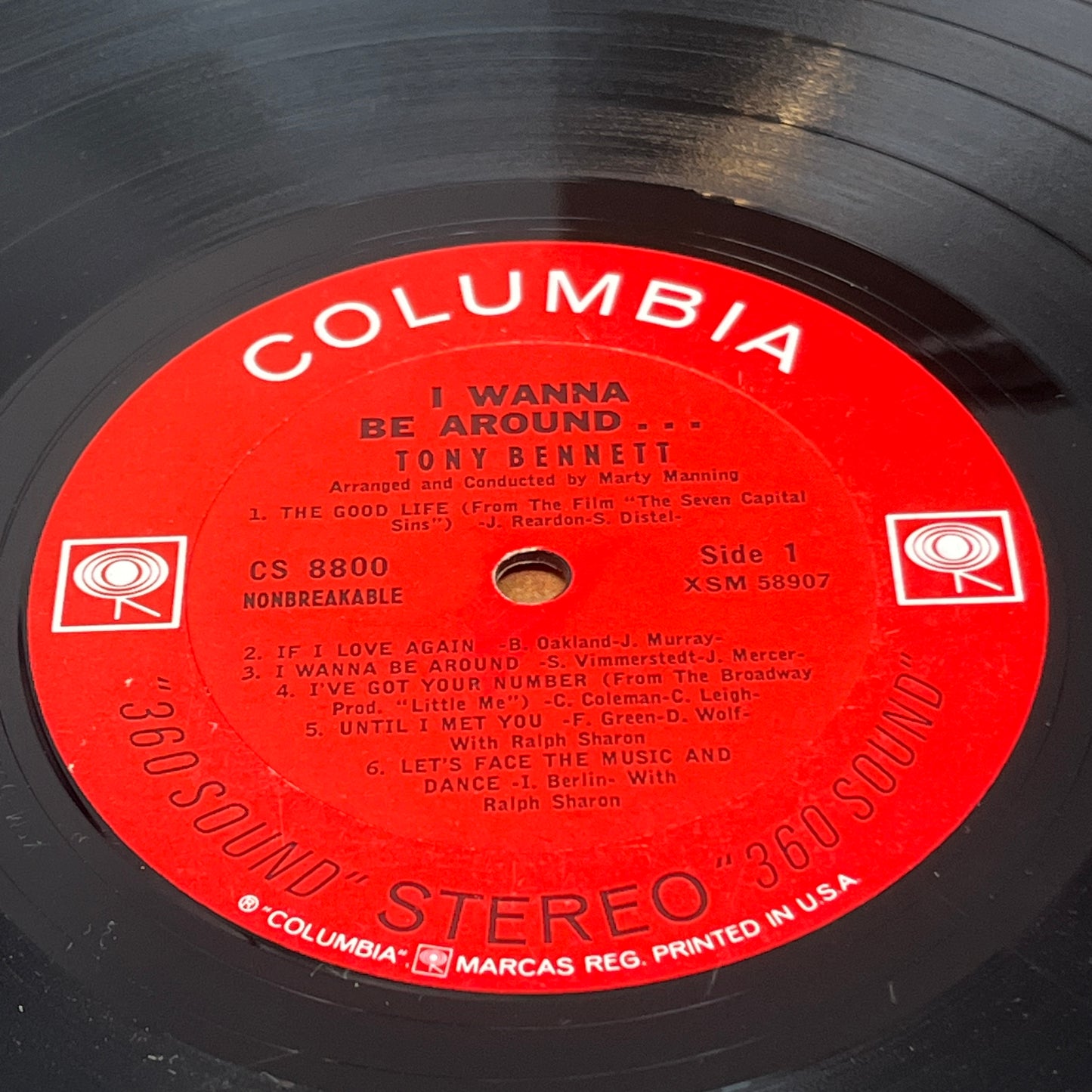 Tony Bennett : I Wanna Be Around (LP,Album,Stereo)