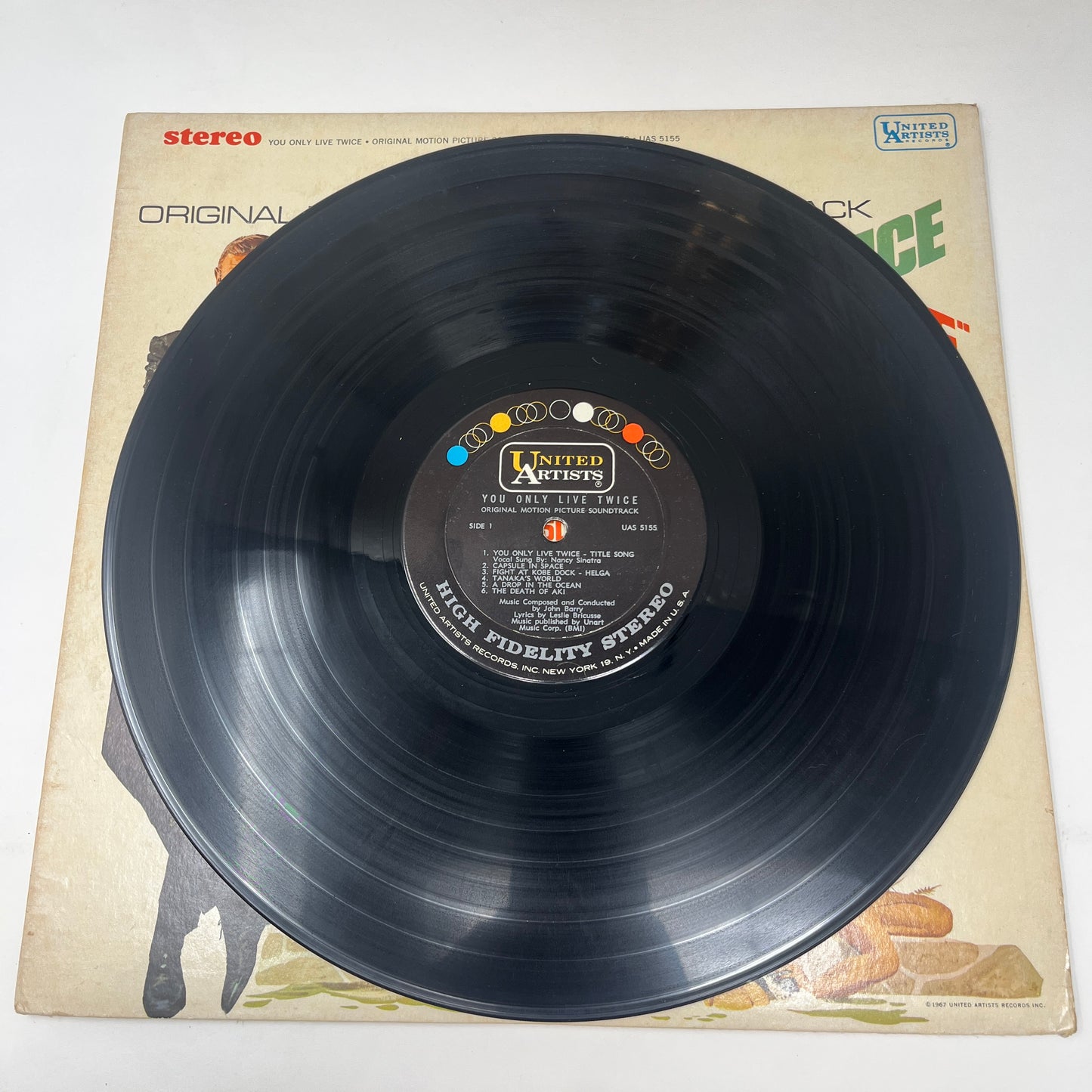 John Barry : You Only Live Twice (Original Motion Picture Soundtrack) (LP,Album,Stereo)